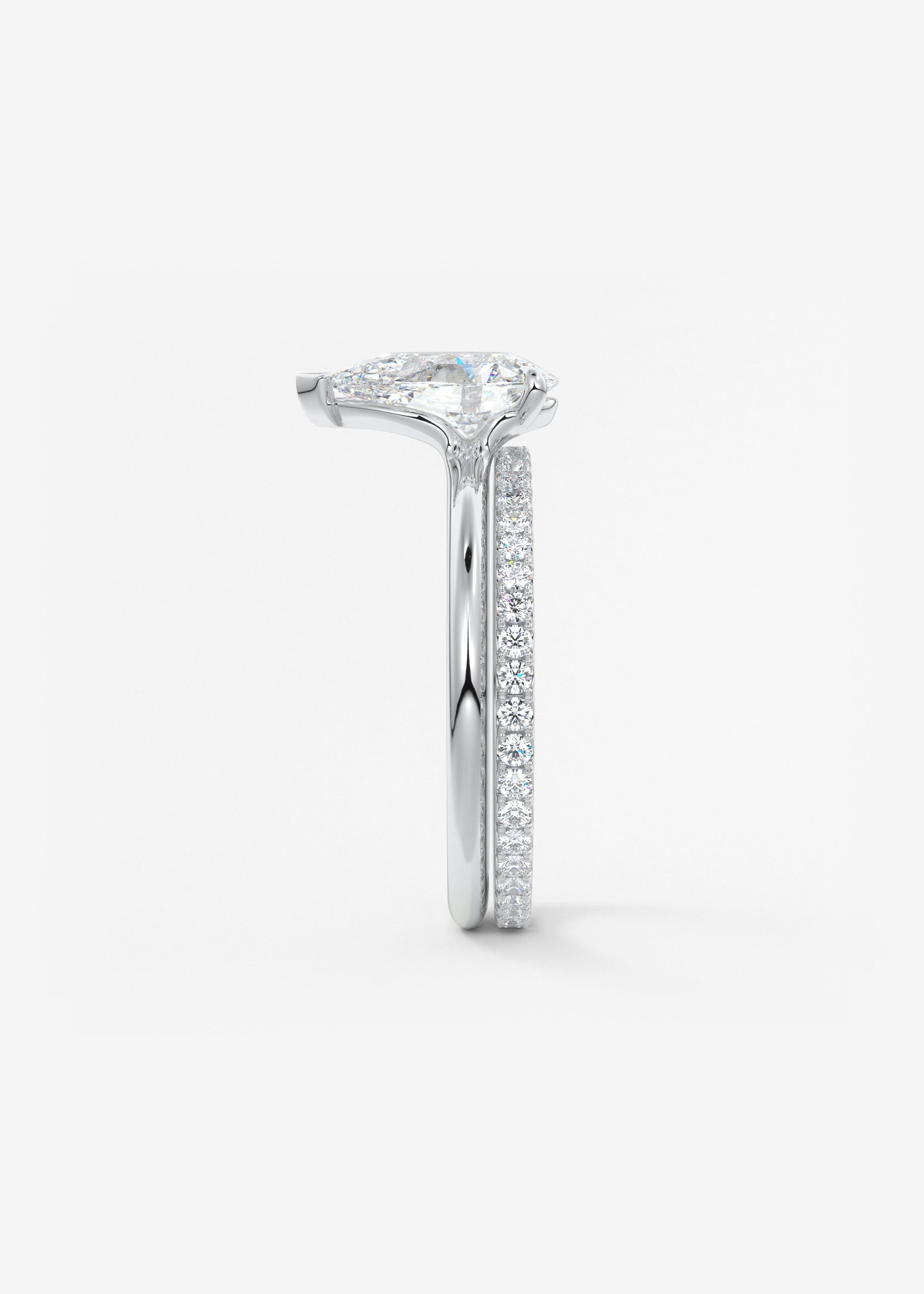 Oval Solitaire With Raised Basket Gallery Lab Grown Diamond Engagement Ring