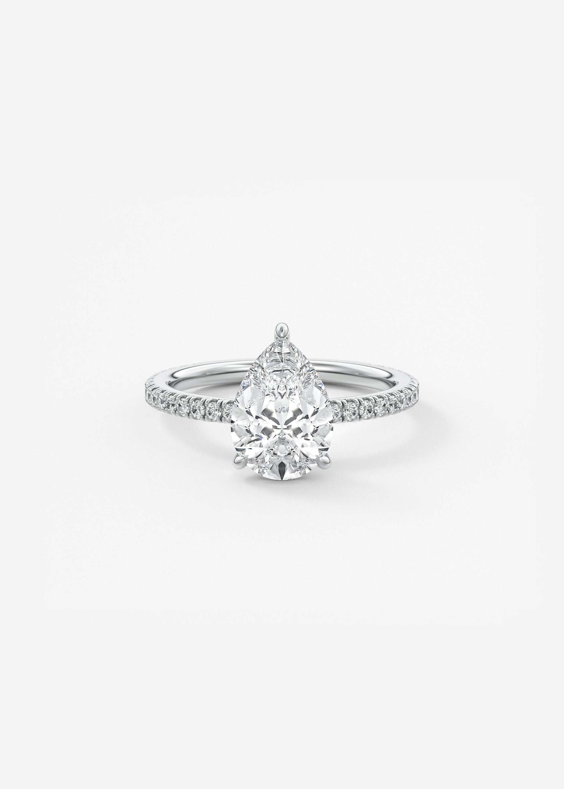 Oval Solitaire With Raised Basket Gallery Lab Grown Diamond Engagement Ring