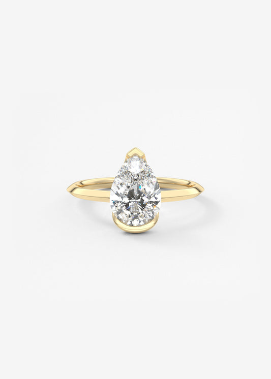Oval Solitaire With Raised Basket Gallery Lab Grown Diamond Engagement Ring