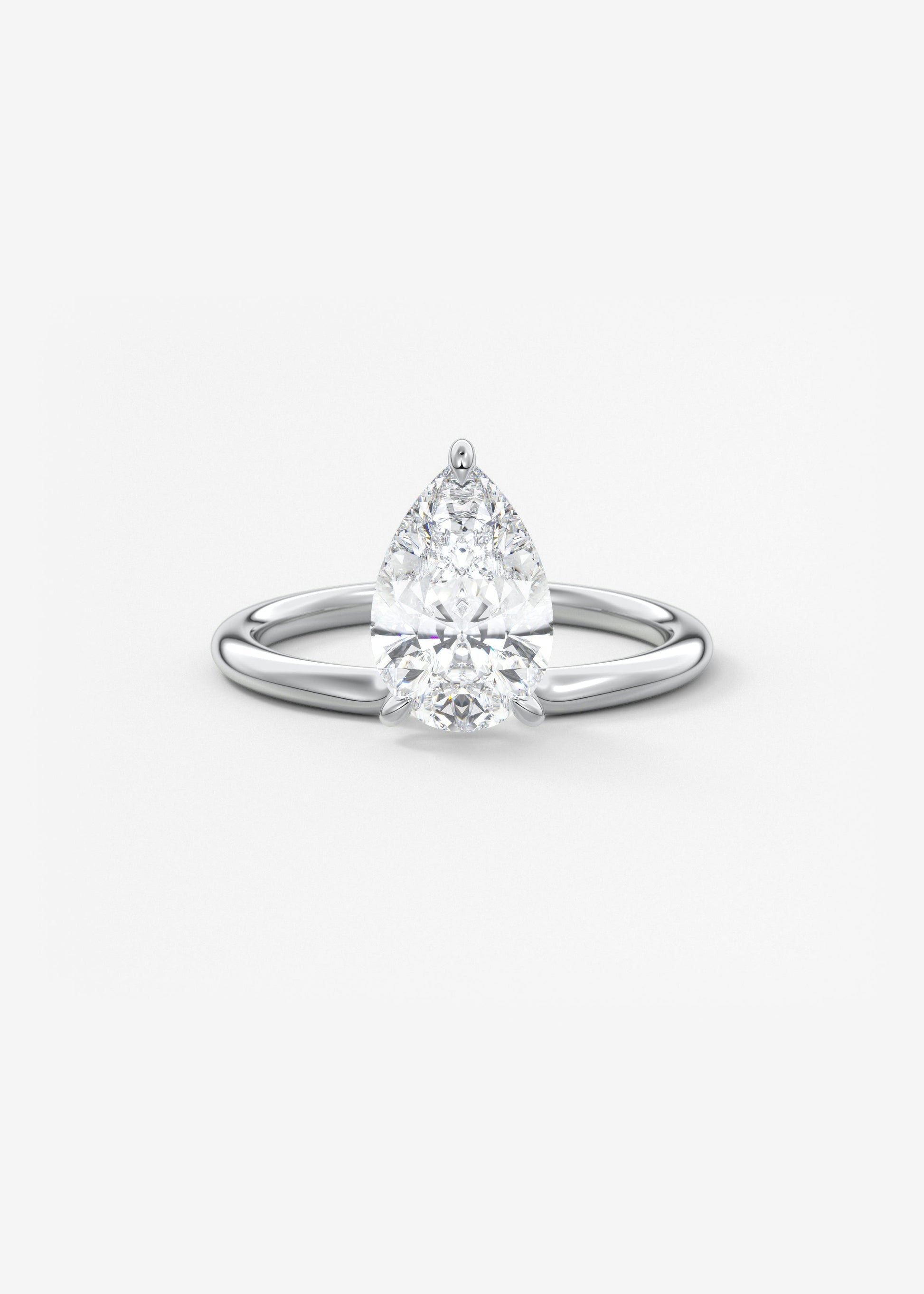 Oval Solitaire With Raised Basket Gallery Lab Grown Diamond Engagement Ring