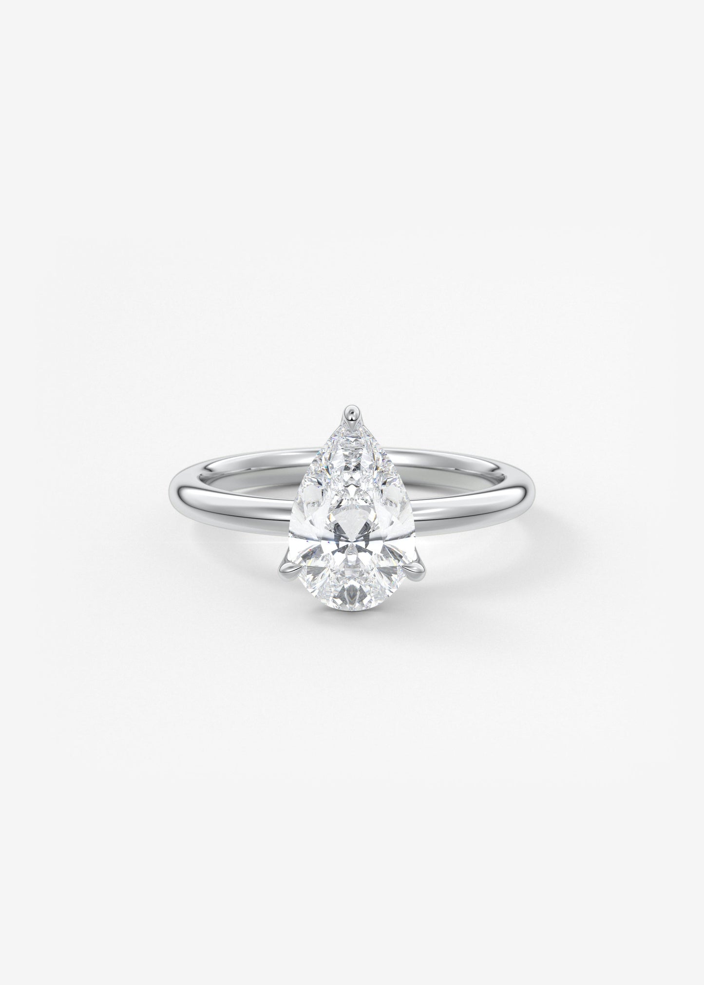 Oval Solitaire With Raised Basket Gallery Lab Grown Diamond Engagement Ring
