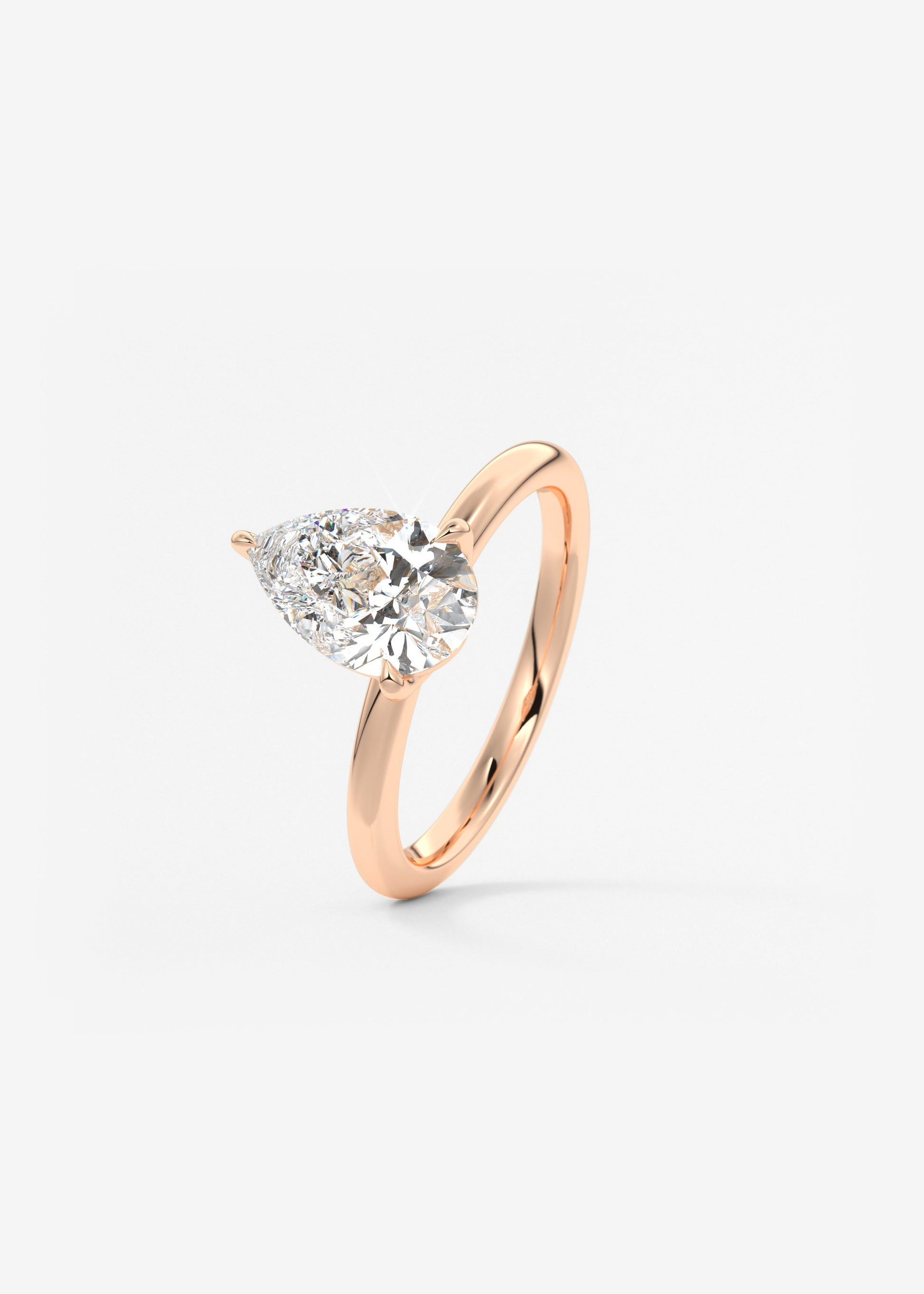 Oval Solitaire With Raised Basket Gallery Lab Grown Diamond Engagement Ring