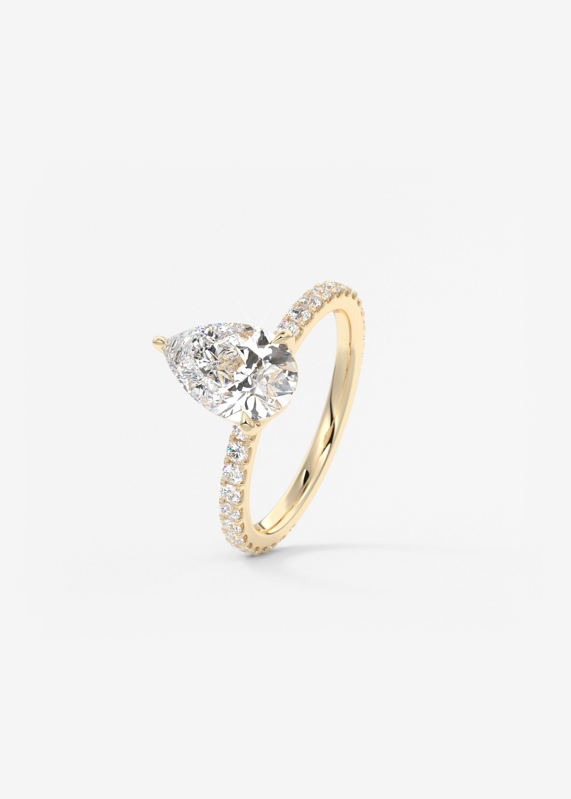 Oval Solitaire With Raised Basket Gallery Lab Grown Diamond Engagement Ring