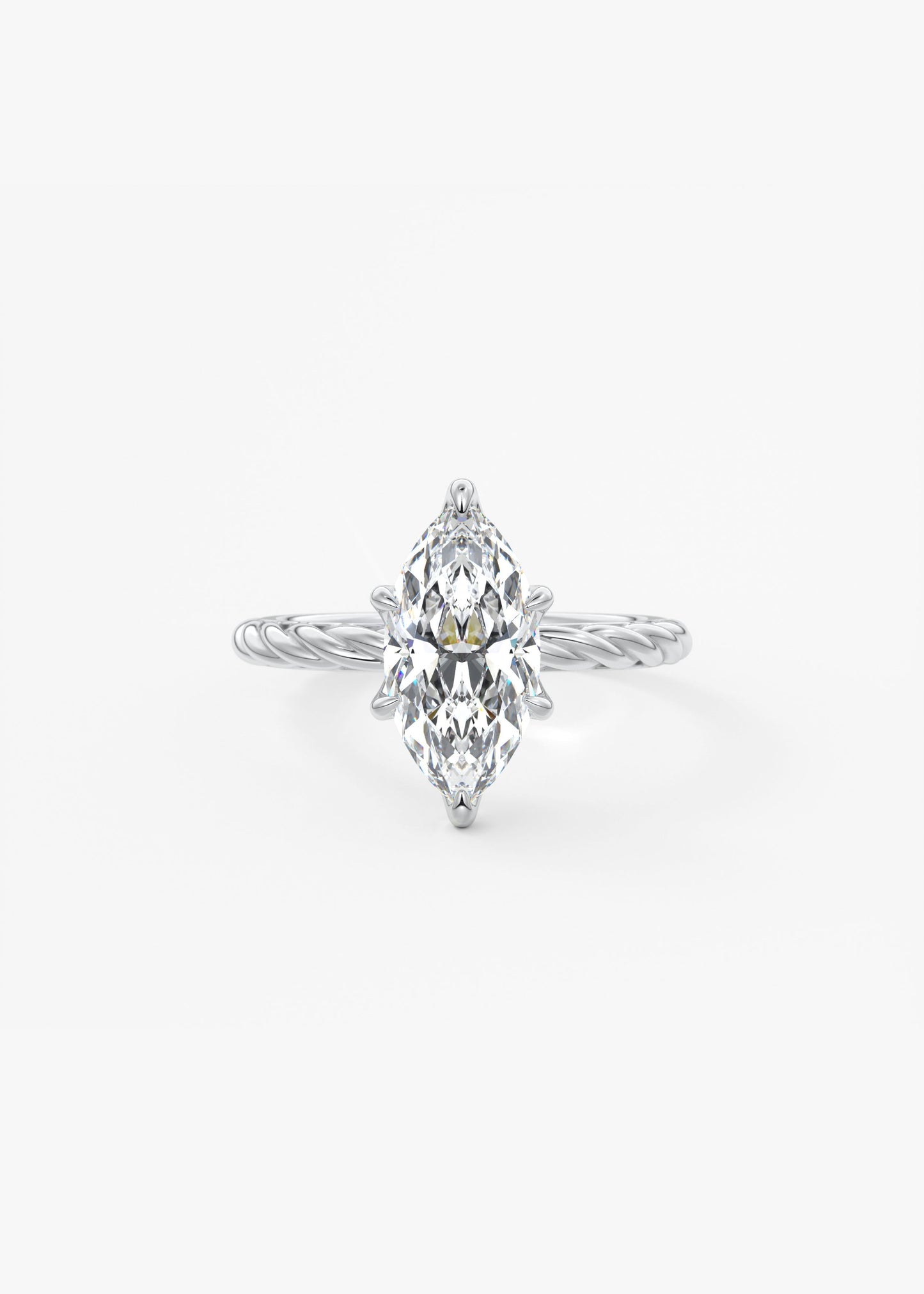 Oval Solitaire With Raised Basket Gallery Lab Grown Diamond Engagement Ring