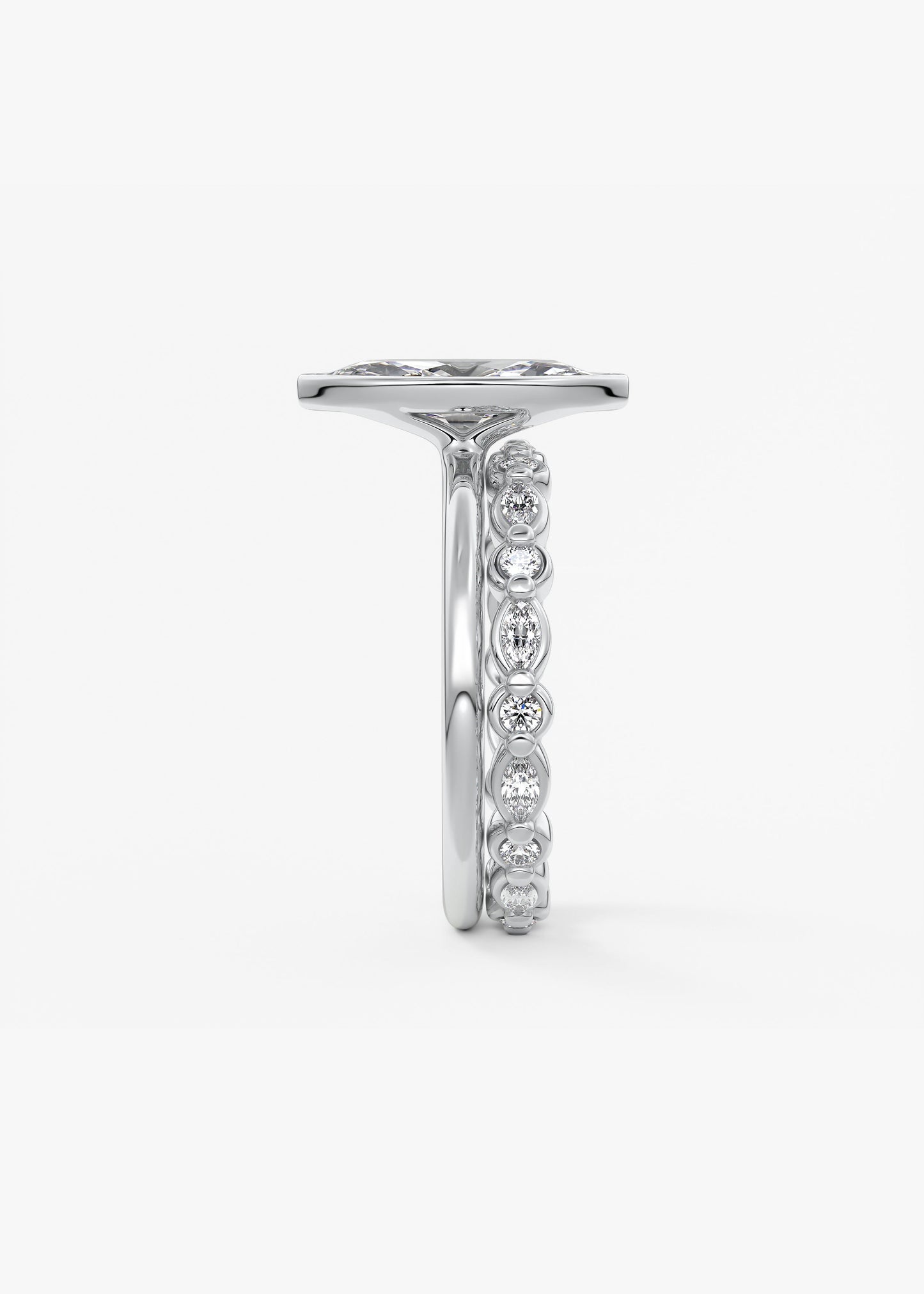 Oval Solitaire With Raised Basket Gallery Lab Grown Diamond Engagement Ring