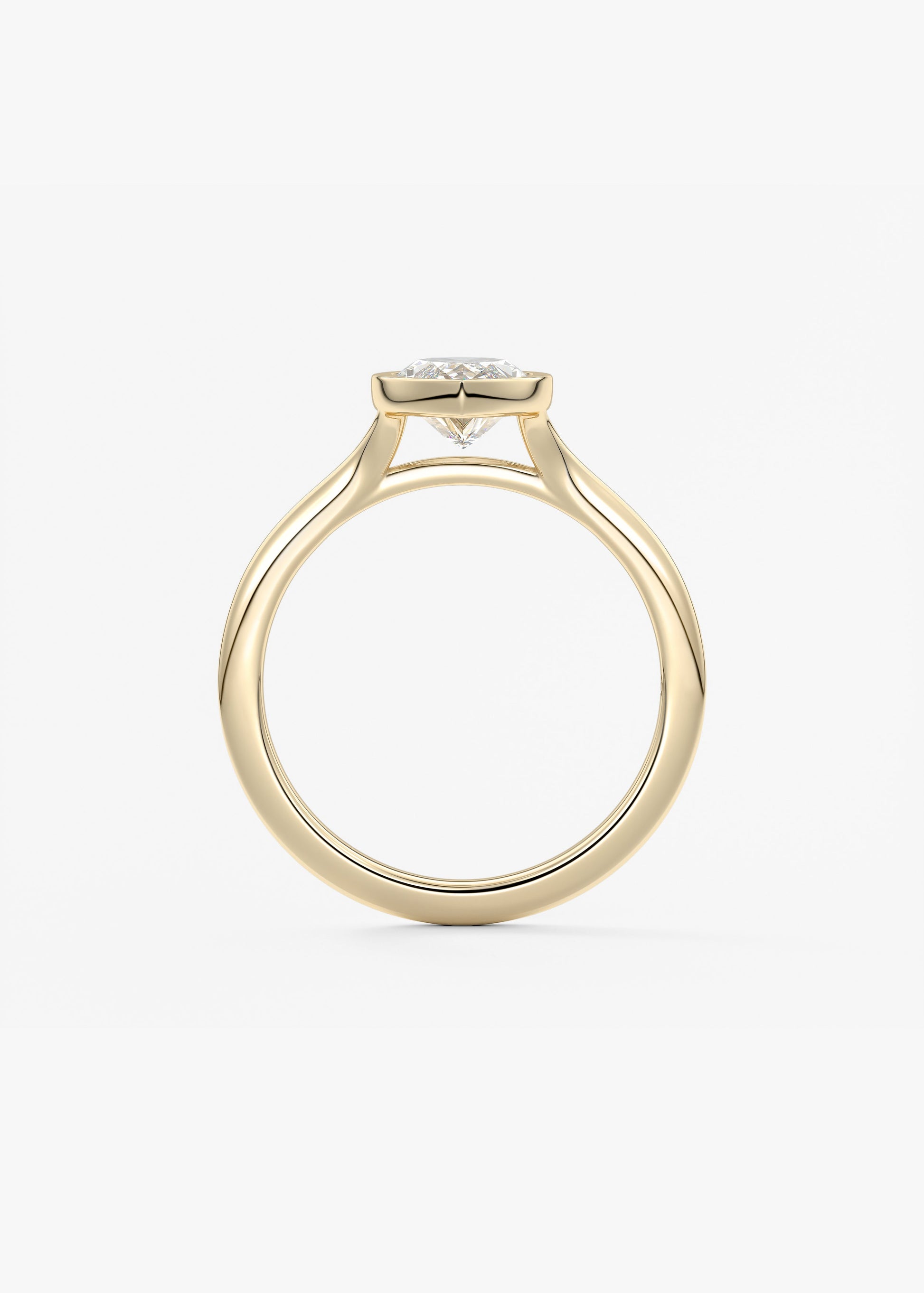 Oval Solitaire With Raised Basket Gallery Lab Grown Diamond Engagement Ring