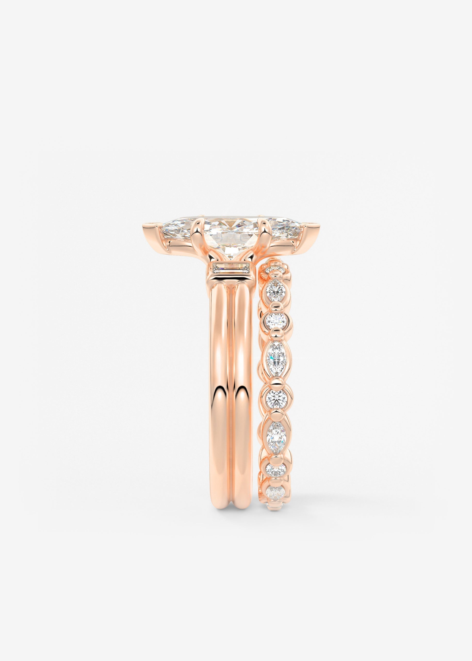 Oval Solitaire With Raised Basket Gallery Lab Grown Diamond Engagement Ring