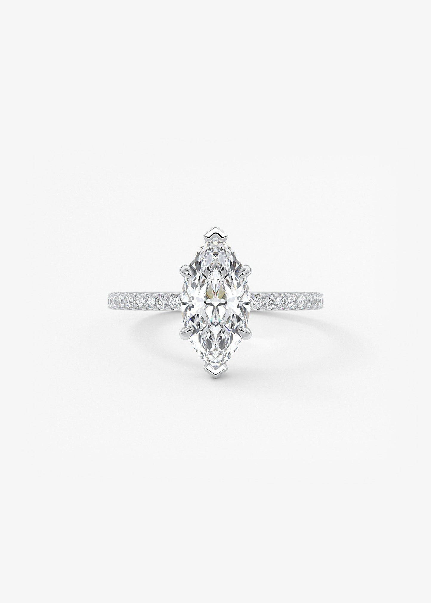 Oval Solitaire With Raised Basket Gallery Lab Grown Diamond Engagement Ring