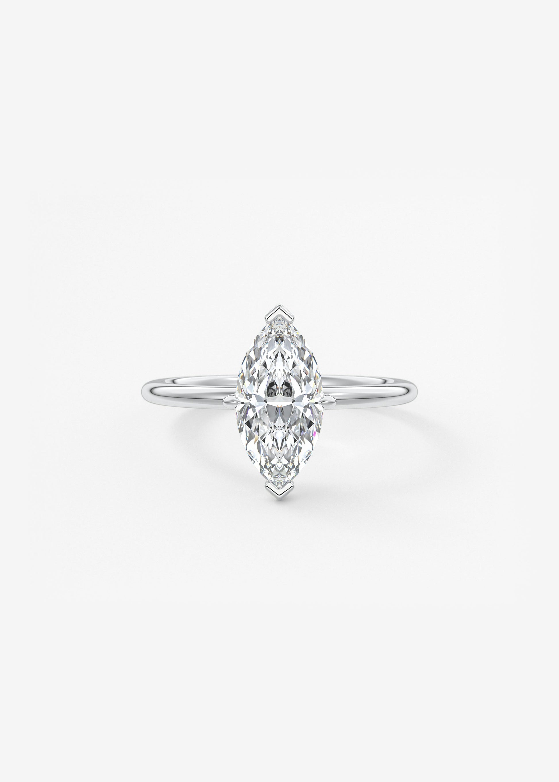 Oval Solitaire With Raised Basket Gallery Lab Grown Diamond Engagement Ring