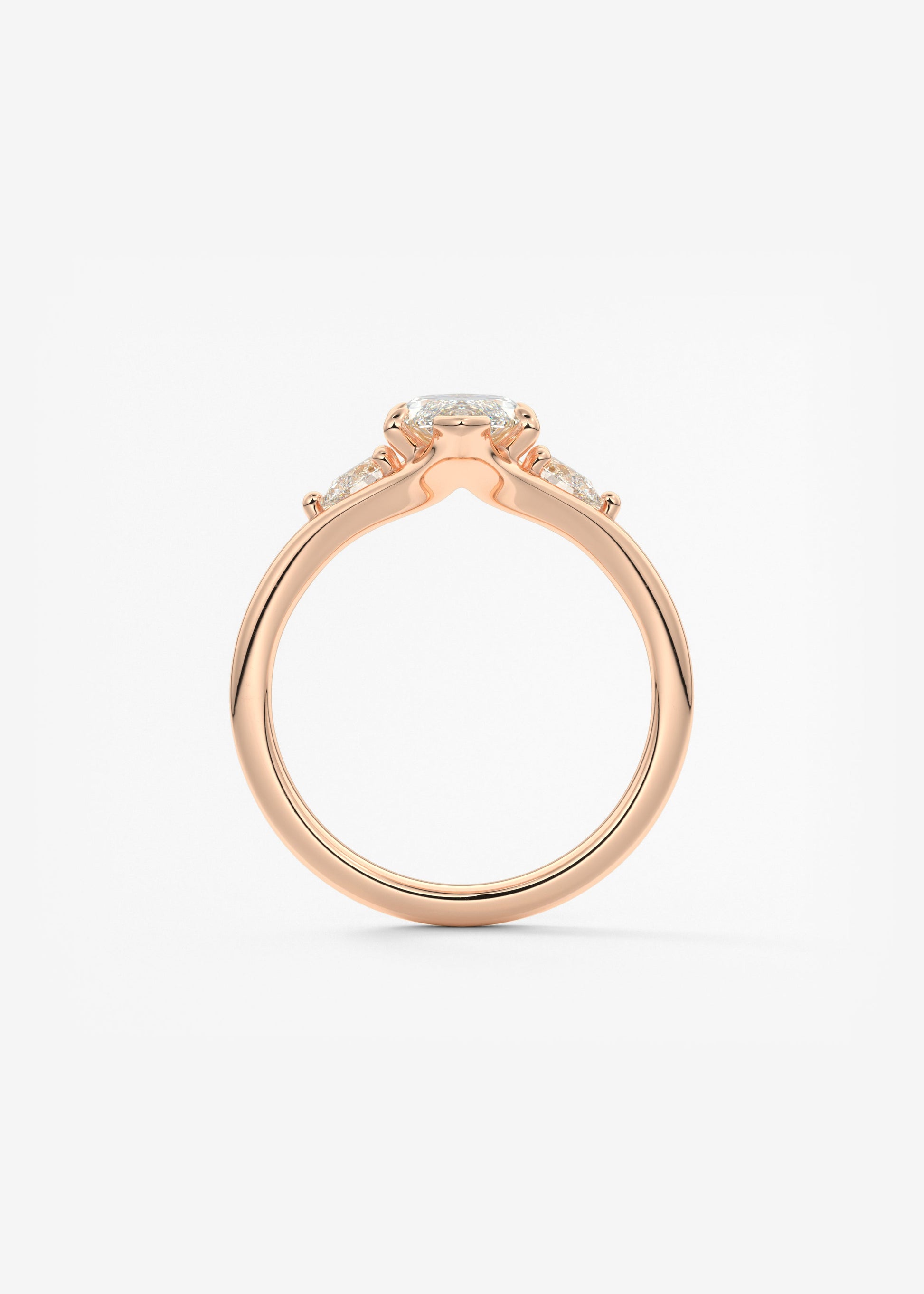 Oval Solitaire With Raised Basket Gallery Lab Grown Diamond Engagement Ring