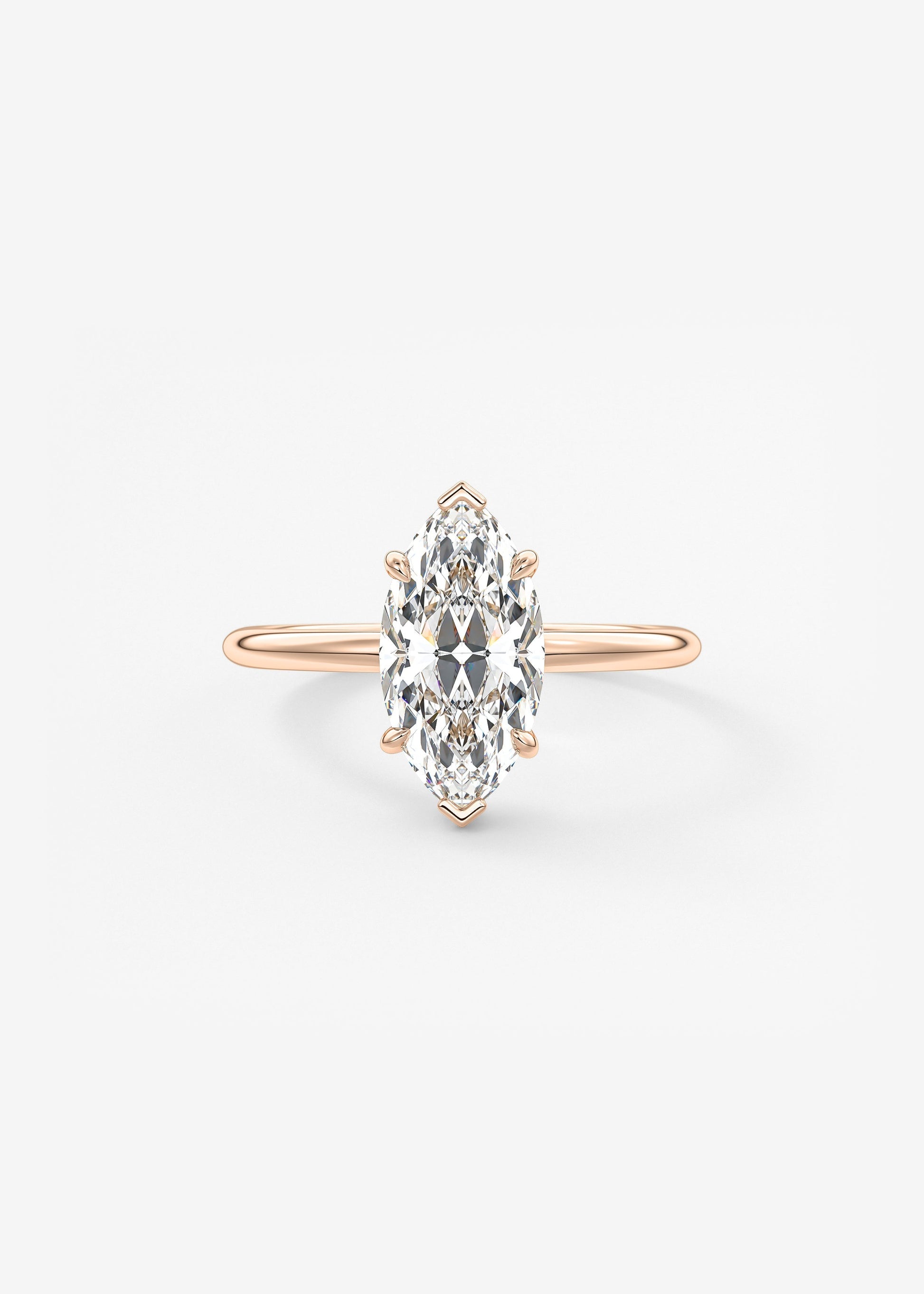 Oval Solitaire With Raised Basket Gallery Lab Grown Diamond Engagement Ring