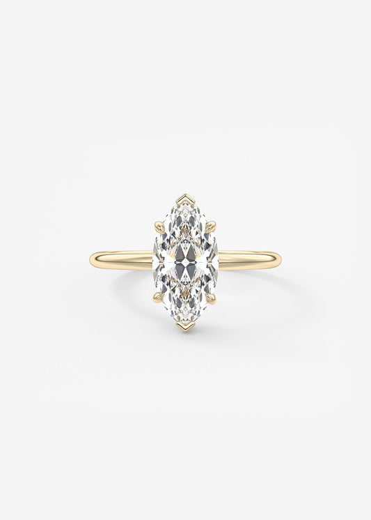 Oval Solitaire With Raised Basket Gallery Lab Grown Diamond Engagement Ring