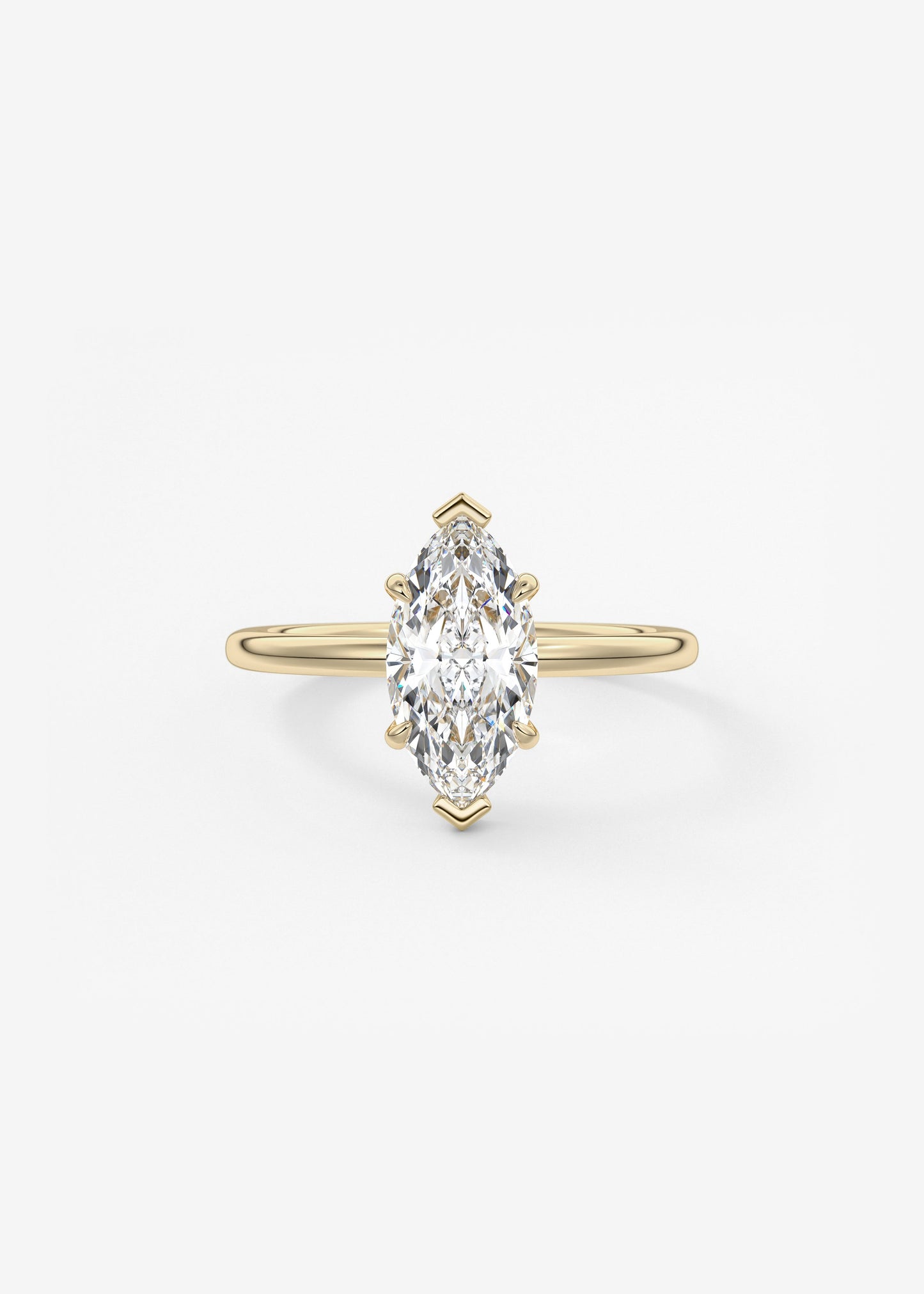 Oval Solitaire With Raised Basket Gallery Lab Grown Diamond Engagement Ring