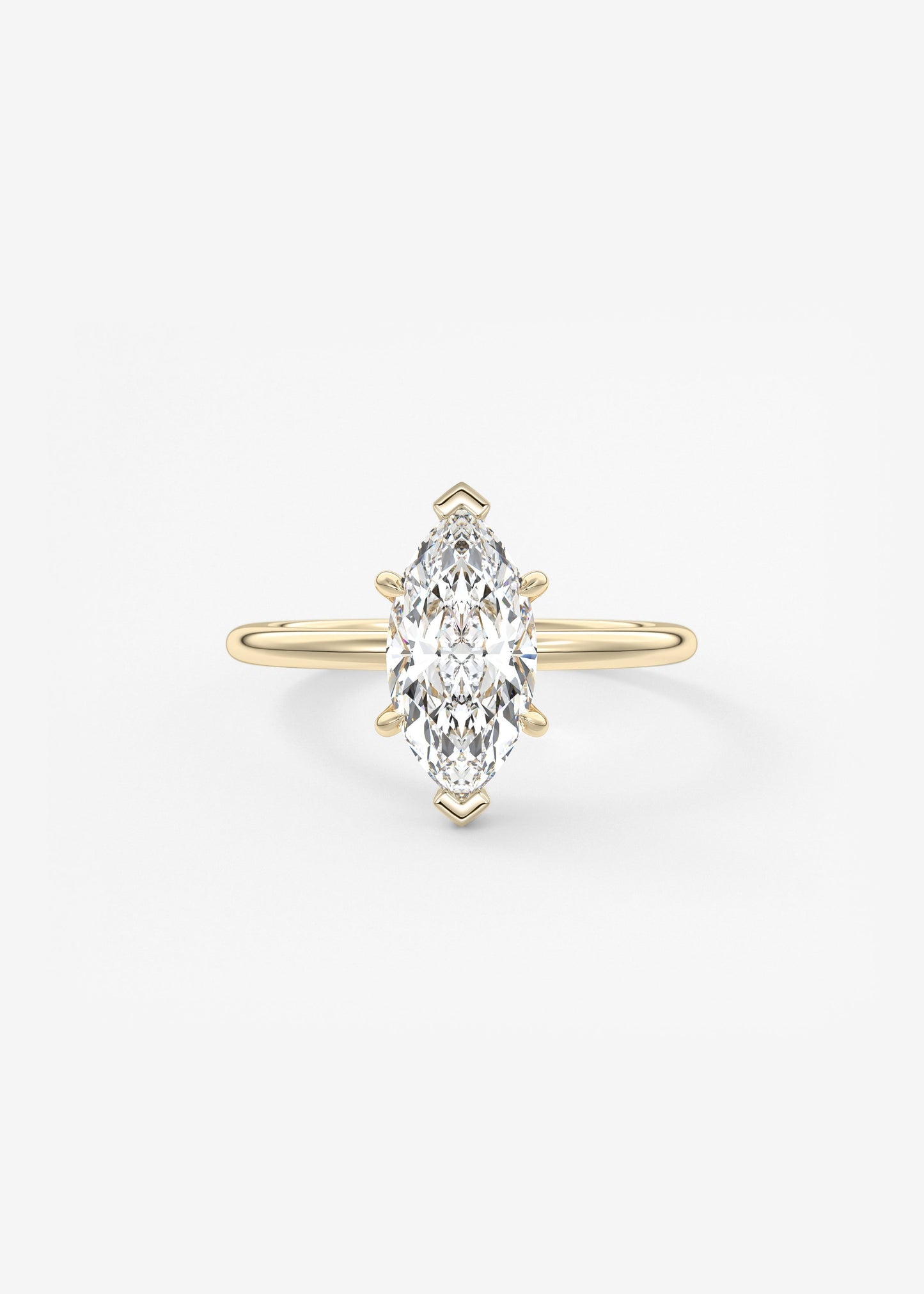Oval Solitaire With Raised Basket Gallery Lab Grown Diamond Engagement Ring