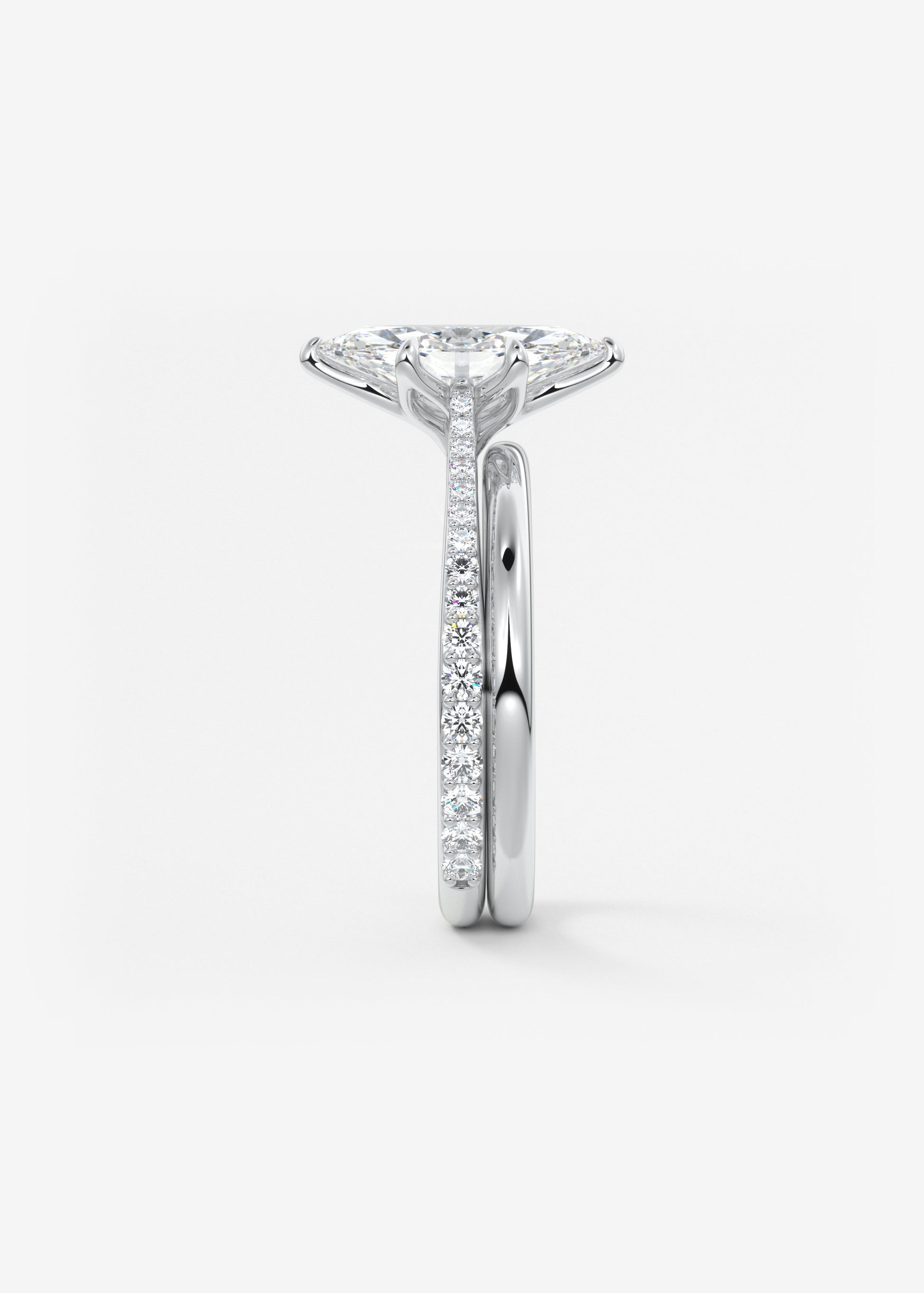 Oval Solitaire With Raised Basket Gallery Lab Grown Diamond Engagement Ring
