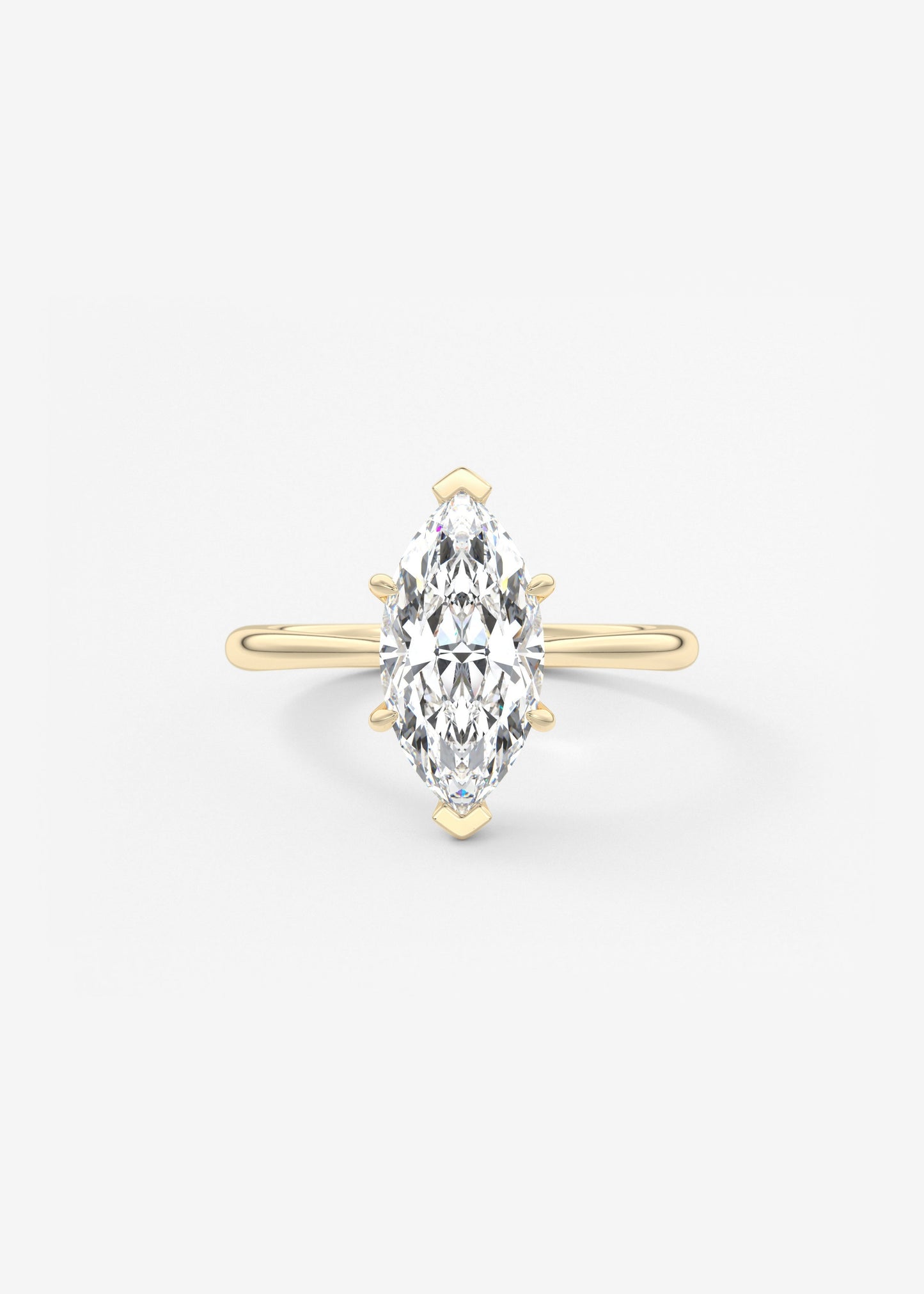 Oval Solitaire With Raised Basket Gallery Lab Grown Diamond Engagement Ring