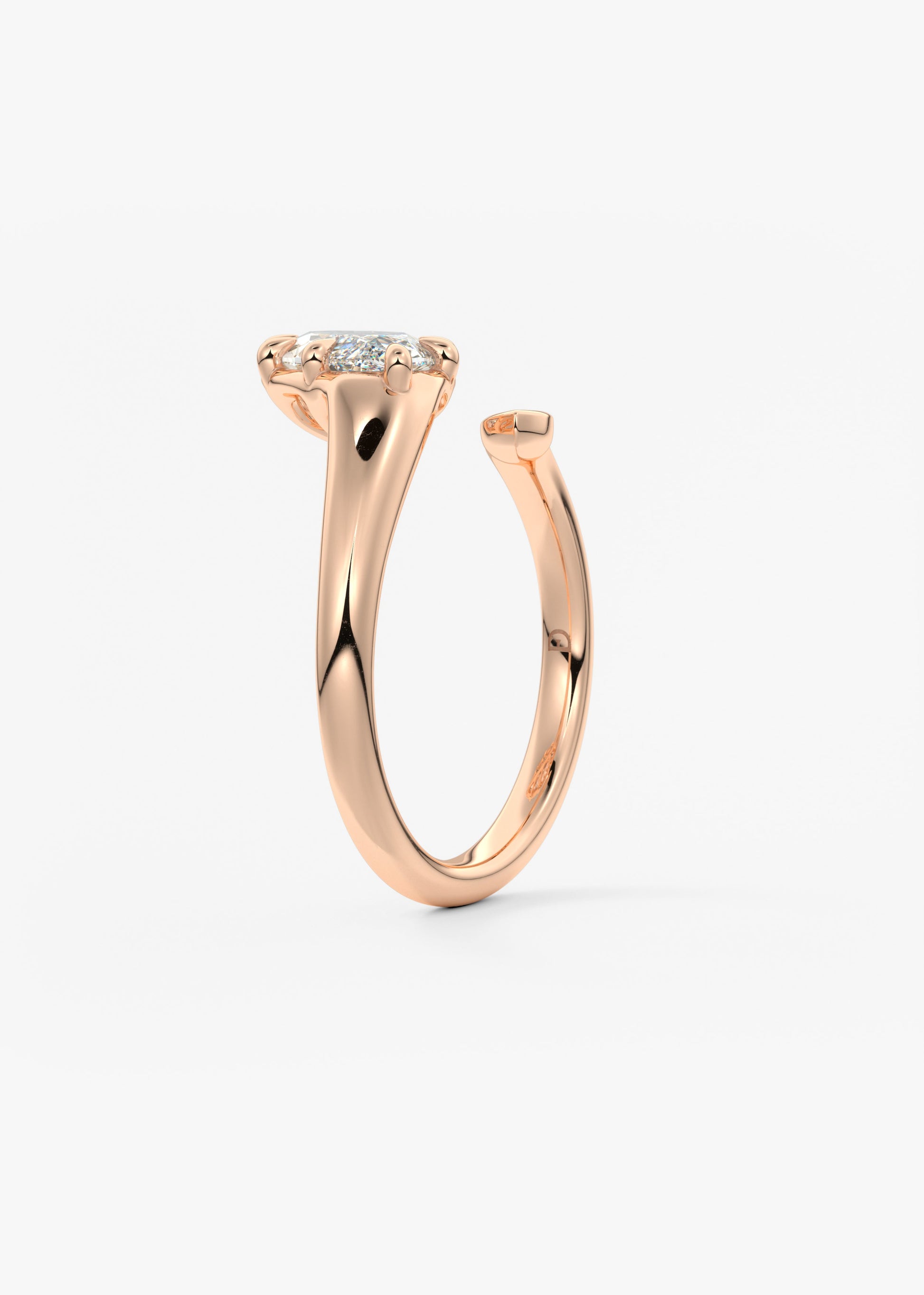 Oval Solitaire With Raised Basket Gallery Lab Grown Diamond Engagement Ring