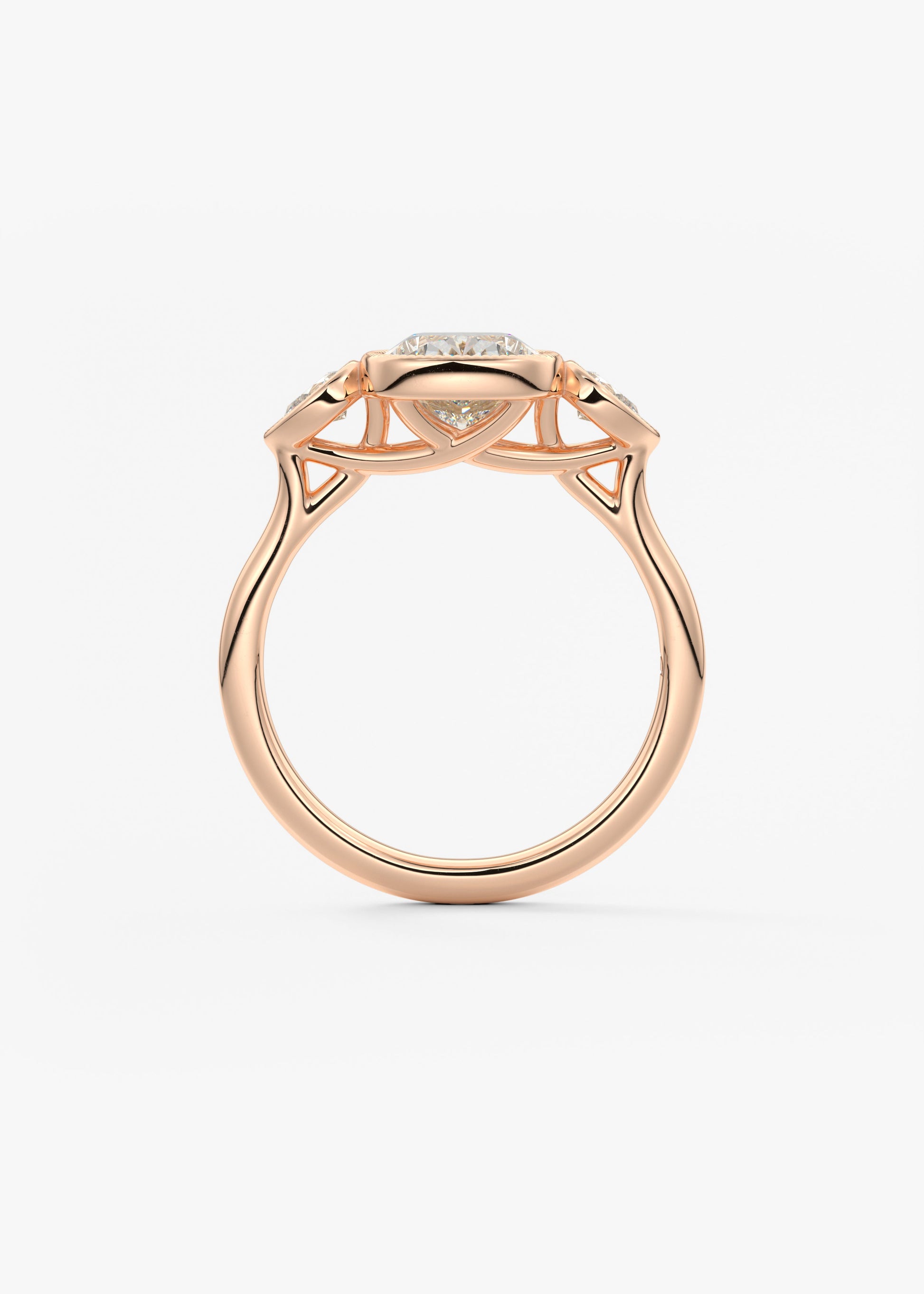 Oval Solitaire With Raised Basket Gallery Lab Grown Diamond Engagement Ring