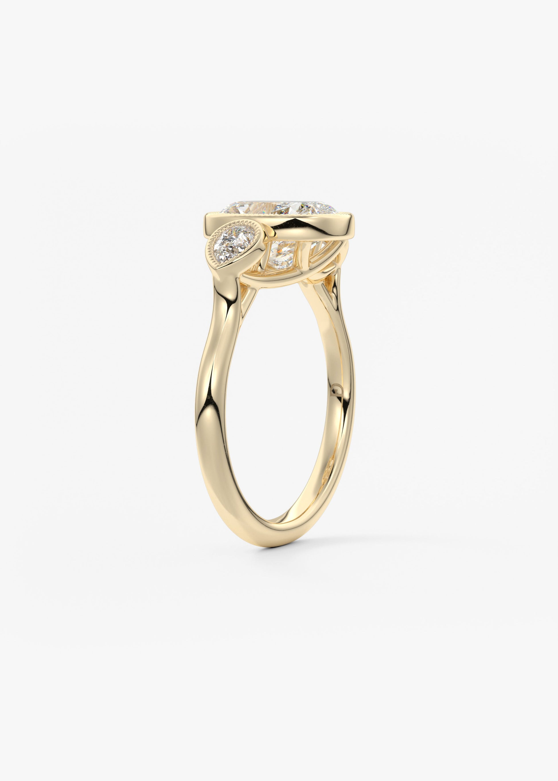 Oval Solitaire With Raised Basket Gallery Lab Grown Diamond Engagement Ring