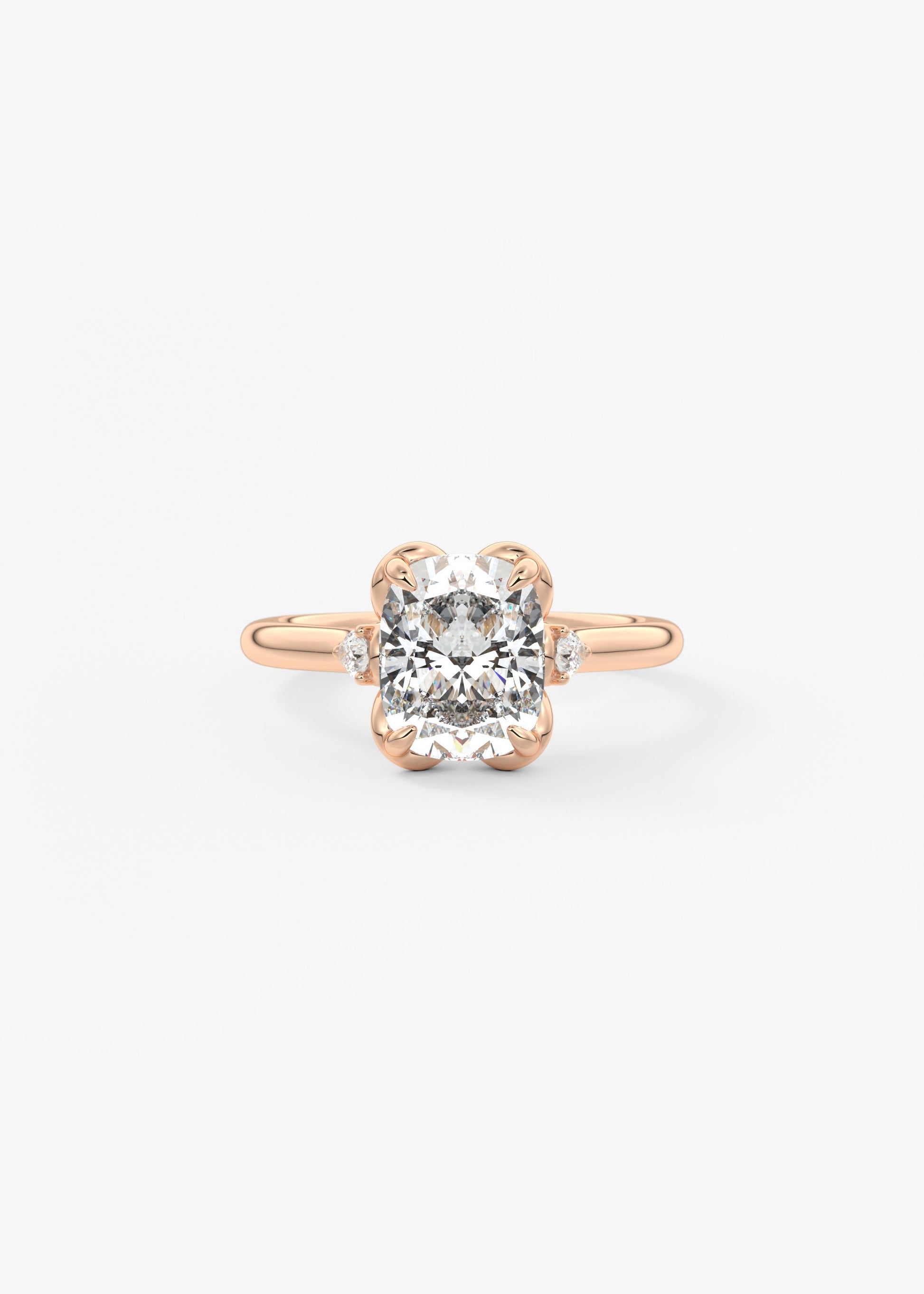 Oval Solitaire With Raised Basket Gallery Lab Grown Diamond Engagement Ring