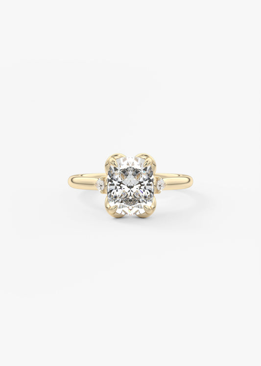 Oval Solitaire With Raised Basket Gallery Lab Grown Diamond Engagement Ring