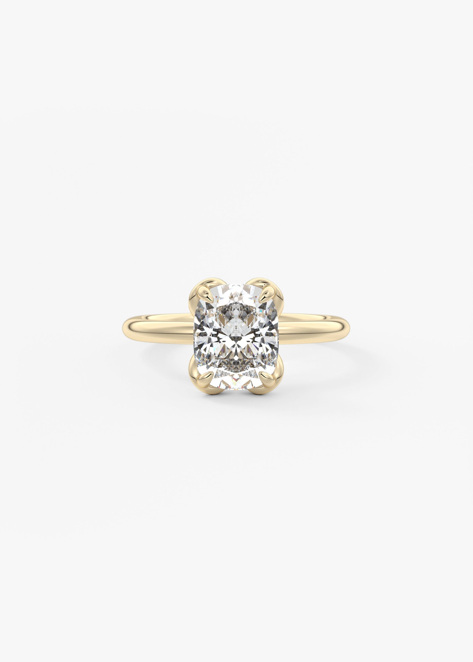 Oval Solitaire With Raised Basket Gallery Lab Grown Diamond Engagement Ring