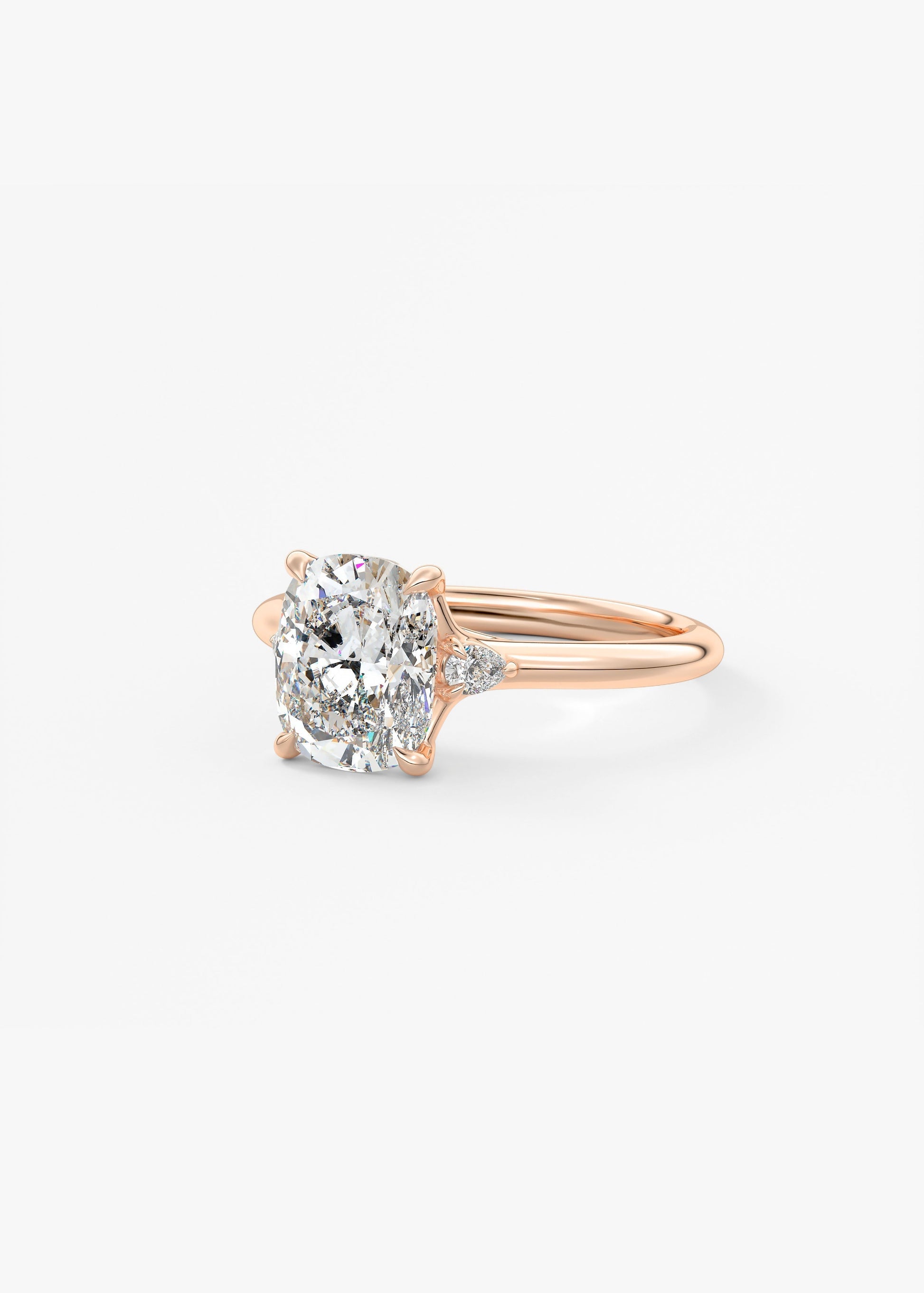 Oval Solitaire With Raised Basket Gallery Lab Grown Diamond Engagement Ring