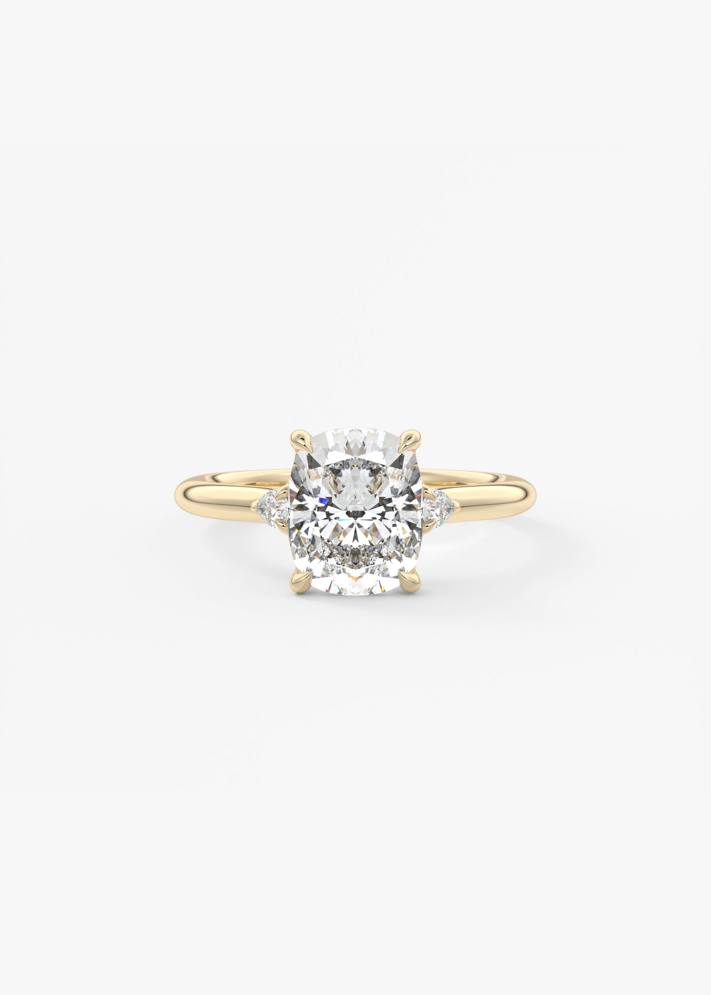 Oval Solitaire With Raised Basket Gallery Lab Grown Diamond Engagement Ring