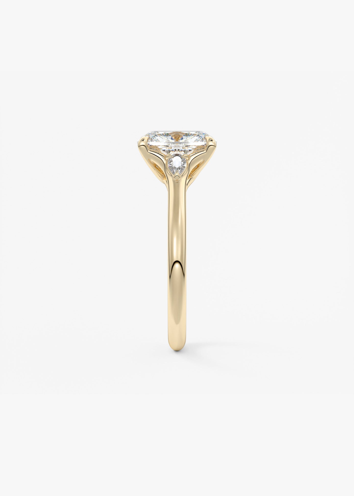 Oval Solitaire With Raised Basket Gallery Lab Grown Diamond Engagement Ring