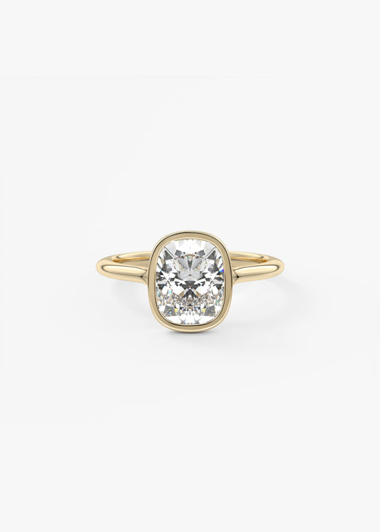 Oval Solitaire With Raised Basket Gallery Lab Grown Diamond Engagement Ring