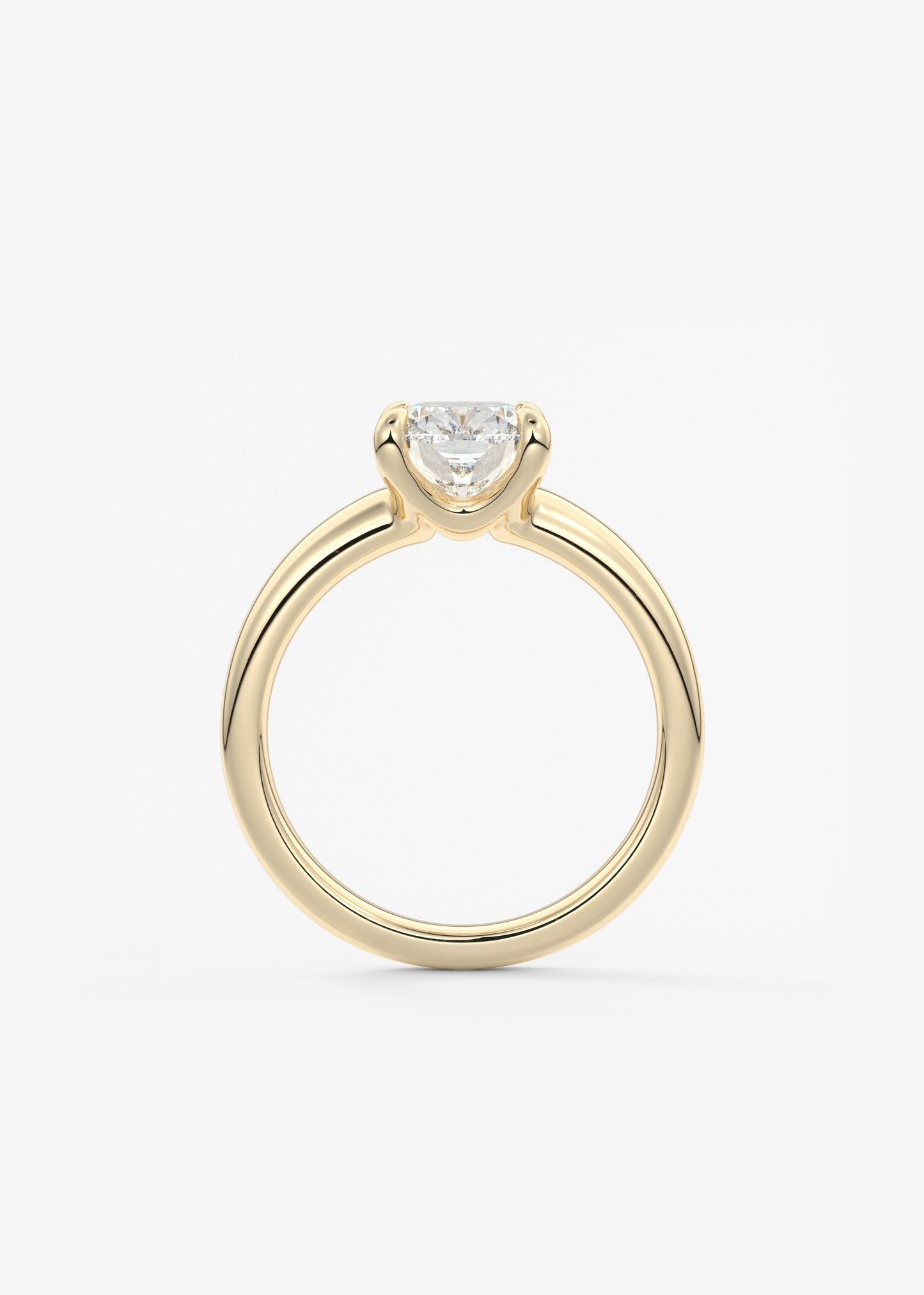Oval Solitaire With Raised Basket Gallery Lab Grown Diamond Engagement Ring