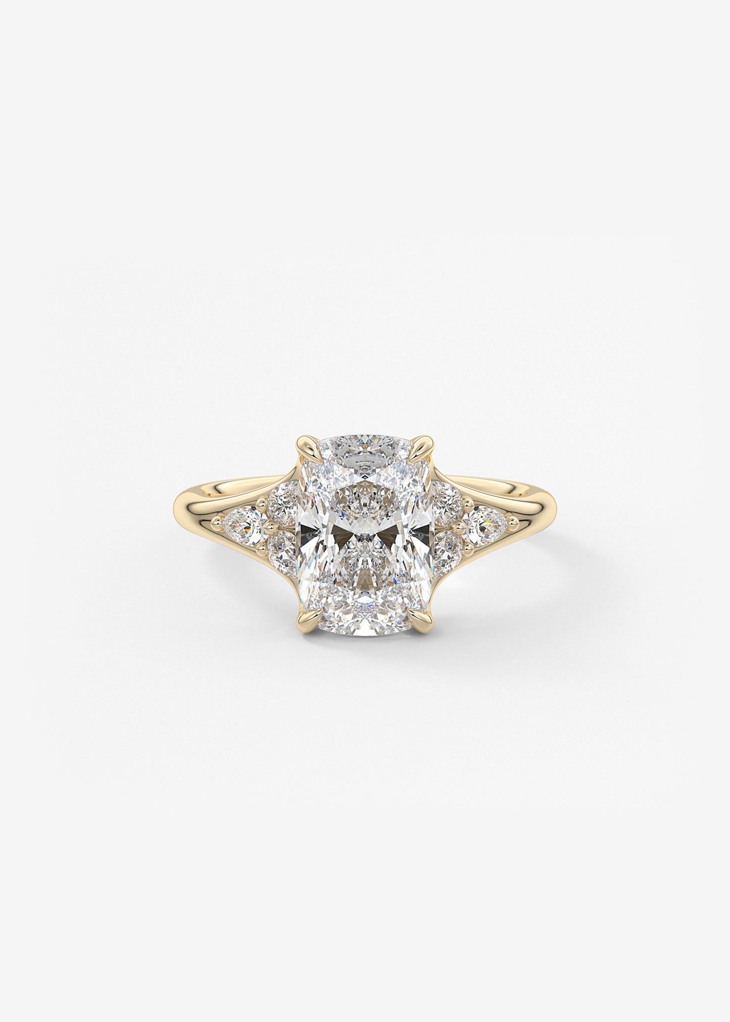 Oval Solitaire With Raised Basket Gallery Lab Grown Diamond Engagement Ring