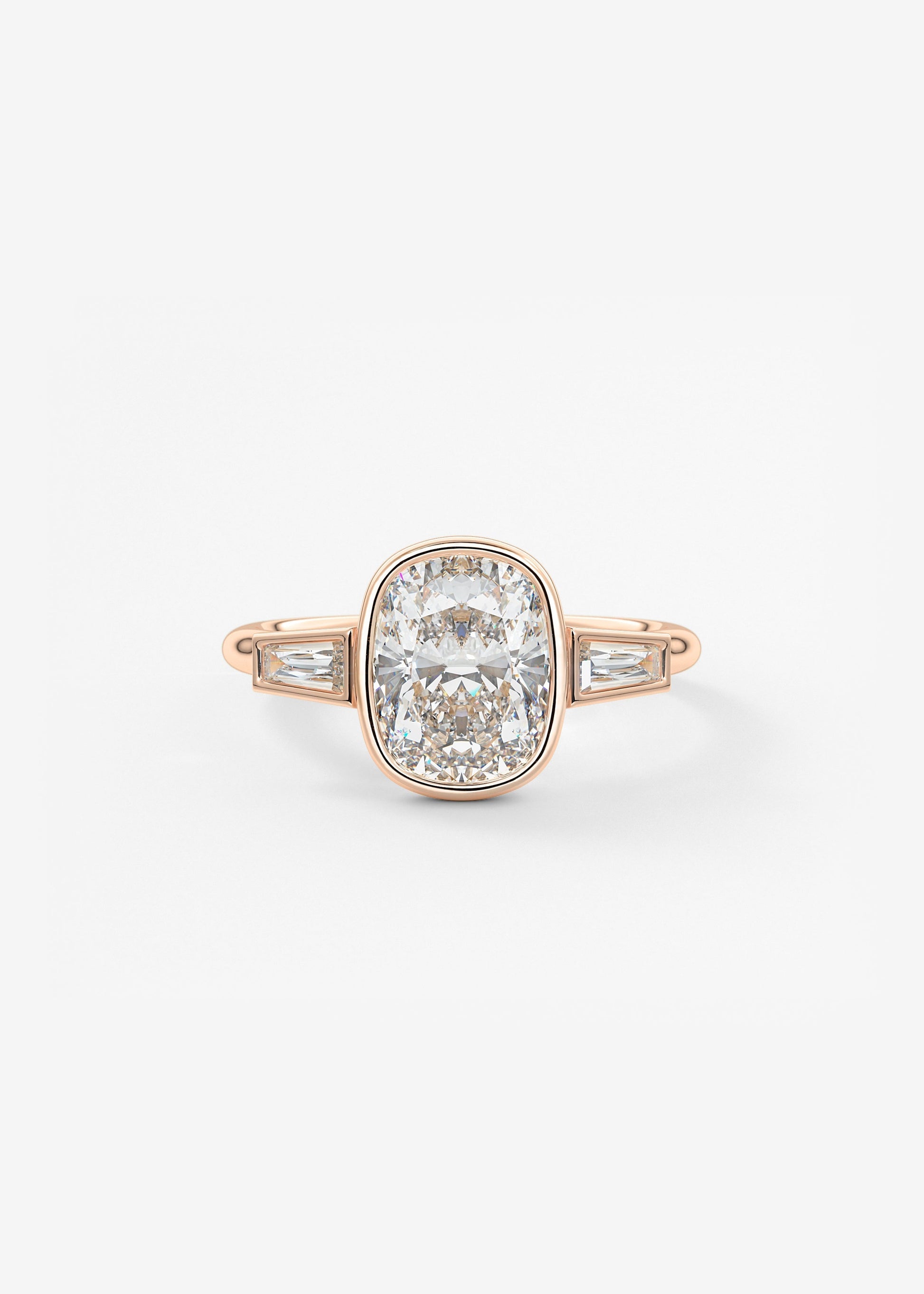 Oval Solitaire With Raised Basket Gallery Lab Grown Diamond Engagement Ring