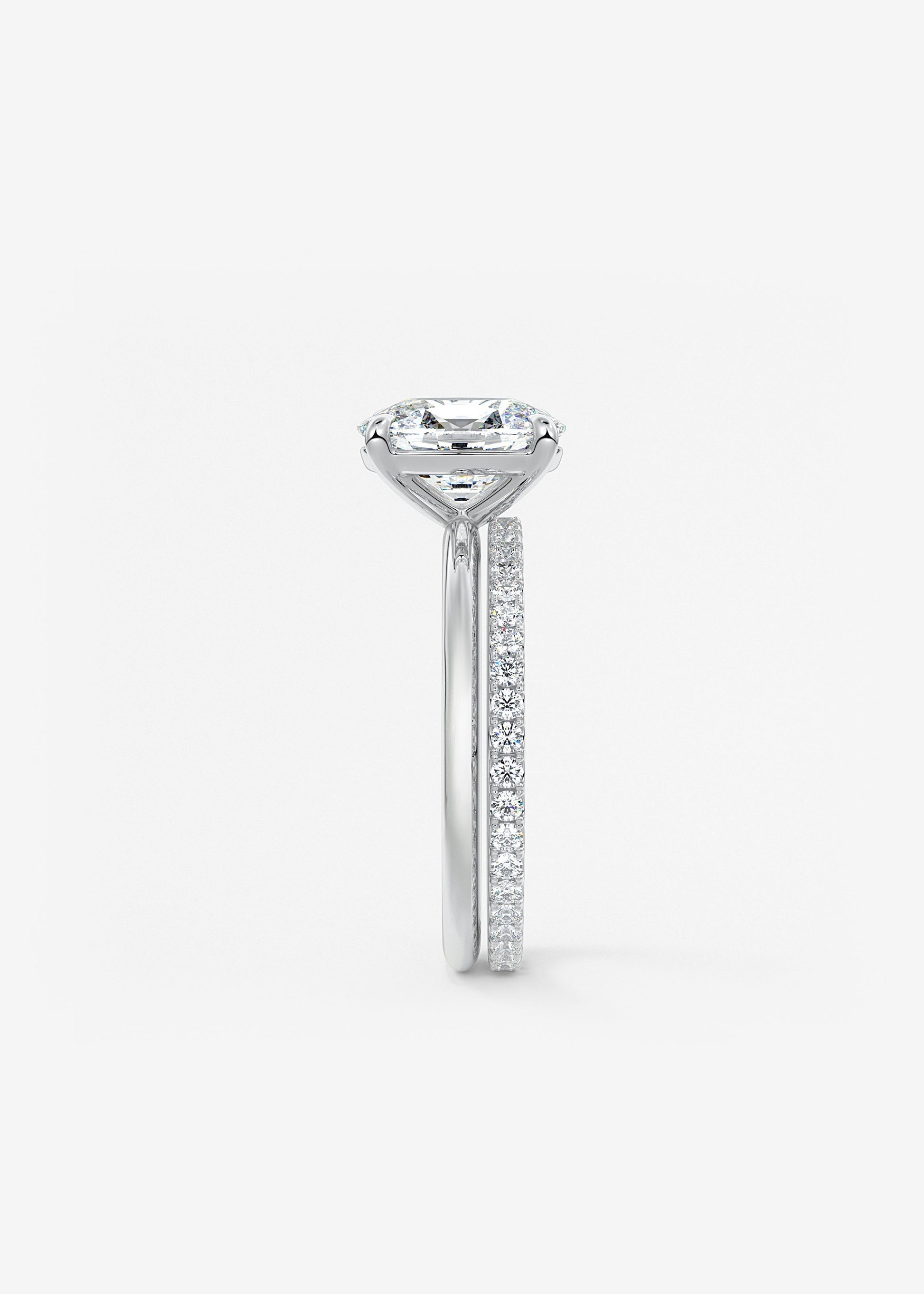 Oval Solitaire With Raised Basket Gallery Lab Grown Diamond Engagement Ring