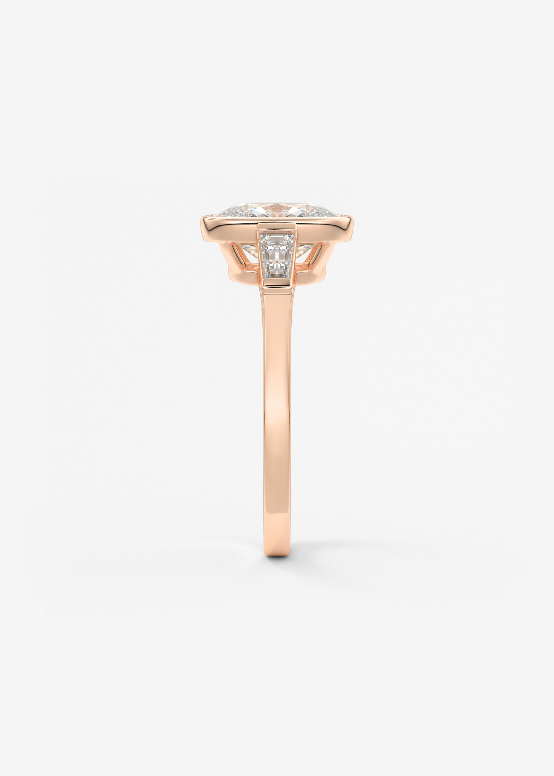 Oval Solitaire With Raised Basket Gallery Lab Grown Diamond Engagement Ring