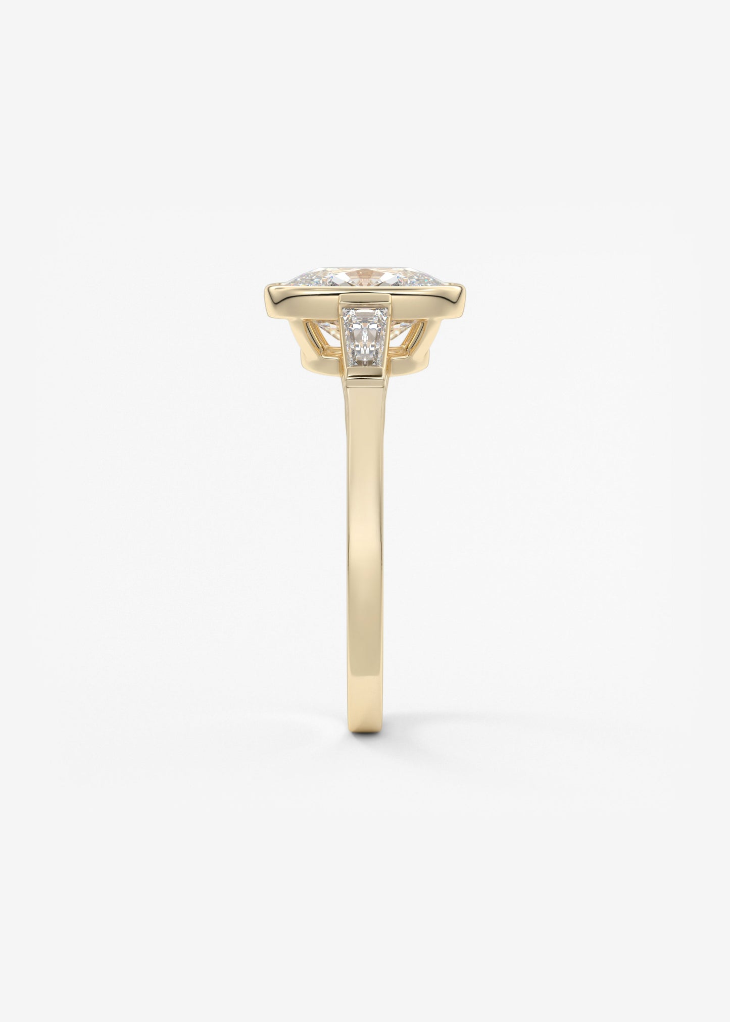 Oval Solitaire With Raised Basket Gallery Lab Grown Diamond Engagement Ring