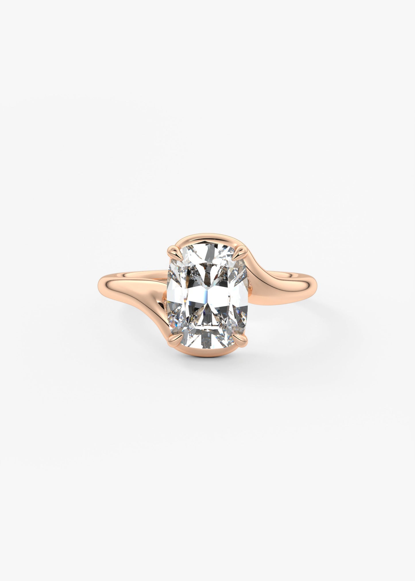 Oval Solitaire With Raised Basket Gallery Lab Grown Diamond Engagement Ring