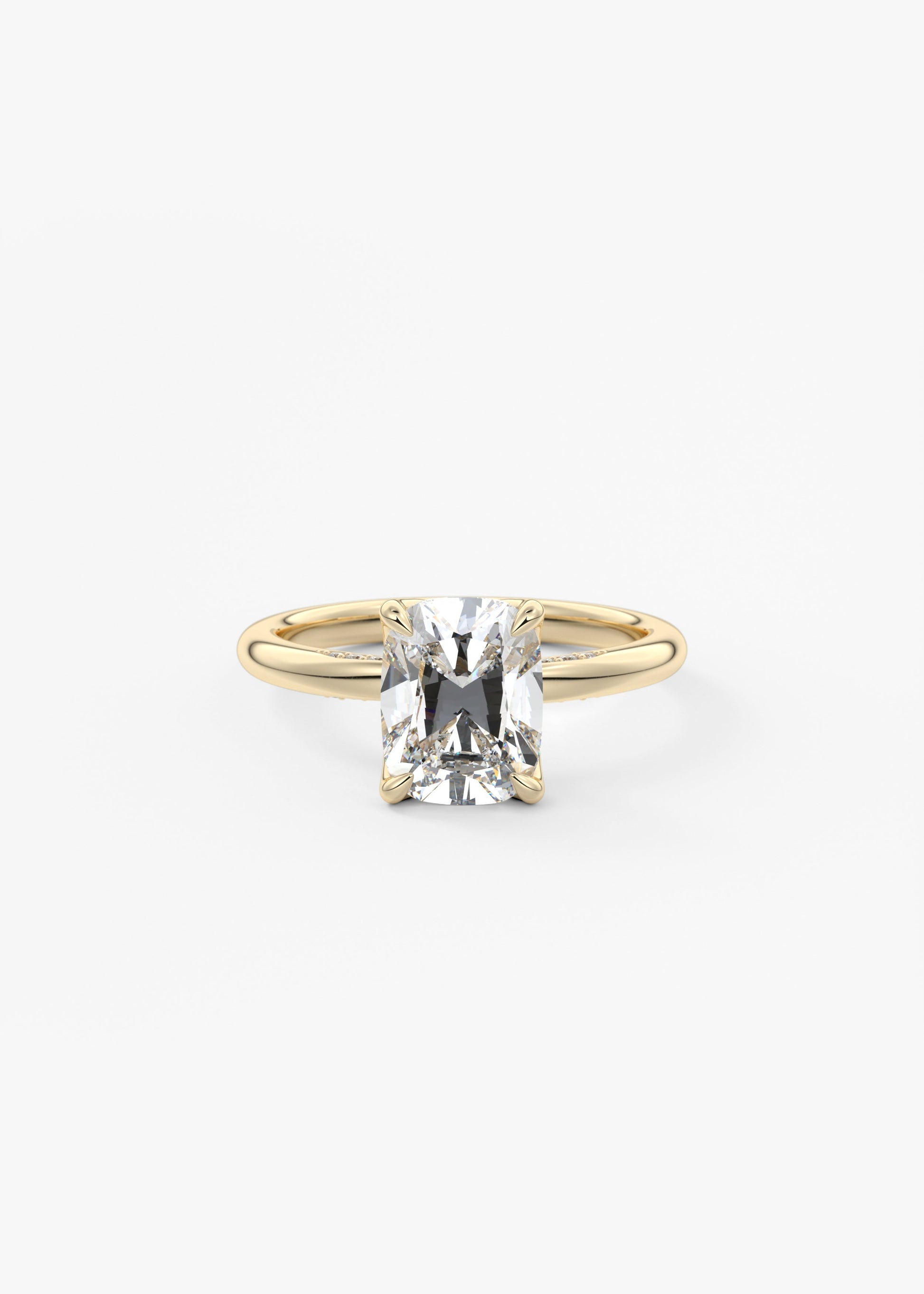 Oval Solitaire With Raised Basket Gallery Lab Grown Diamond Engagement Ring