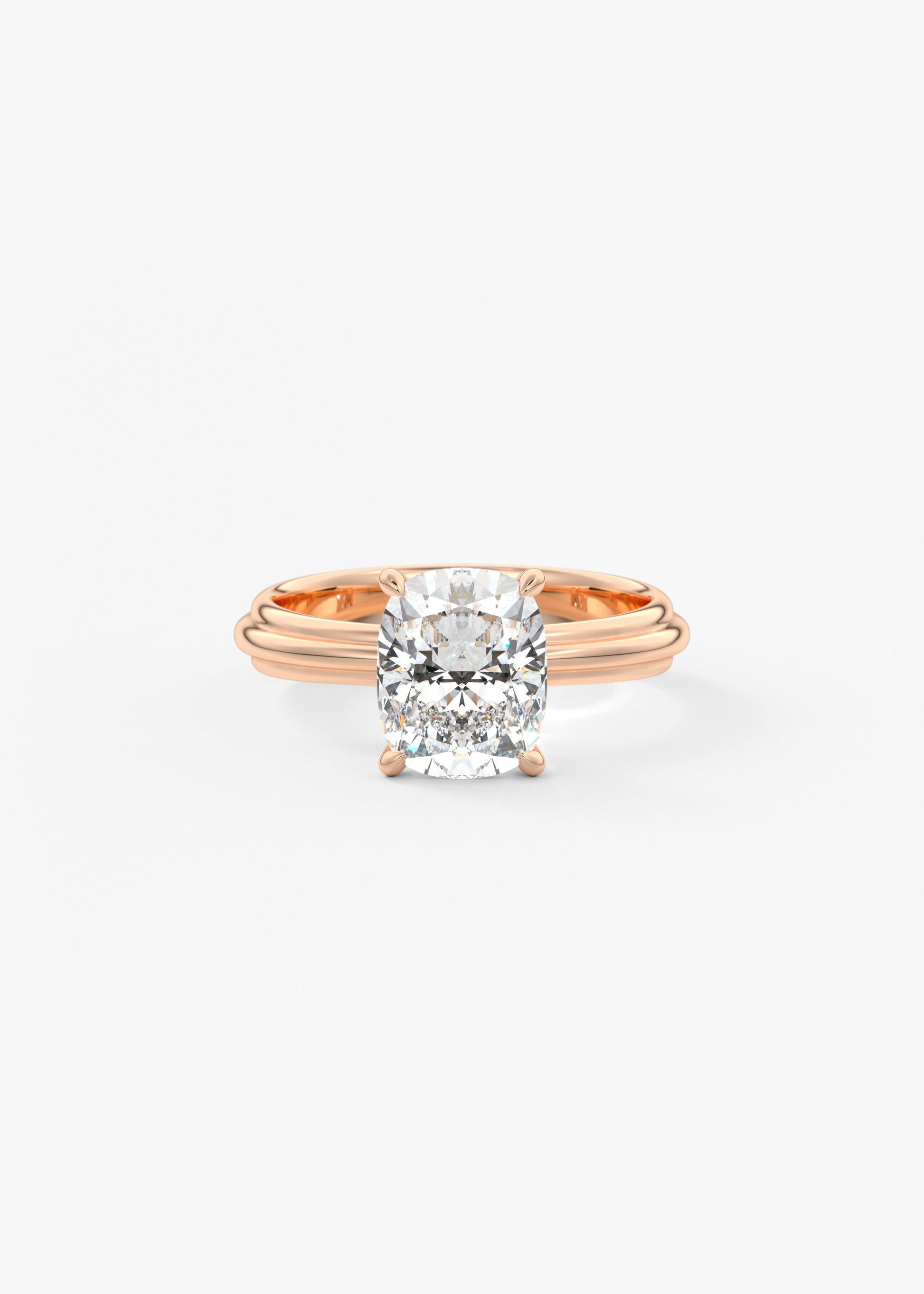 Oval Solitaire With Raised Basket Gallery Lab Grown Diamond Engagement Ring