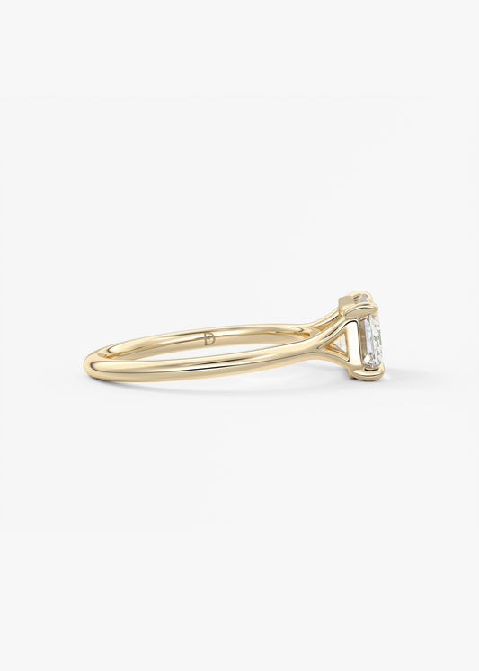 Oval Solitaire With Raised Basket Gallery Lab Grown Diamond Engagement Ring
