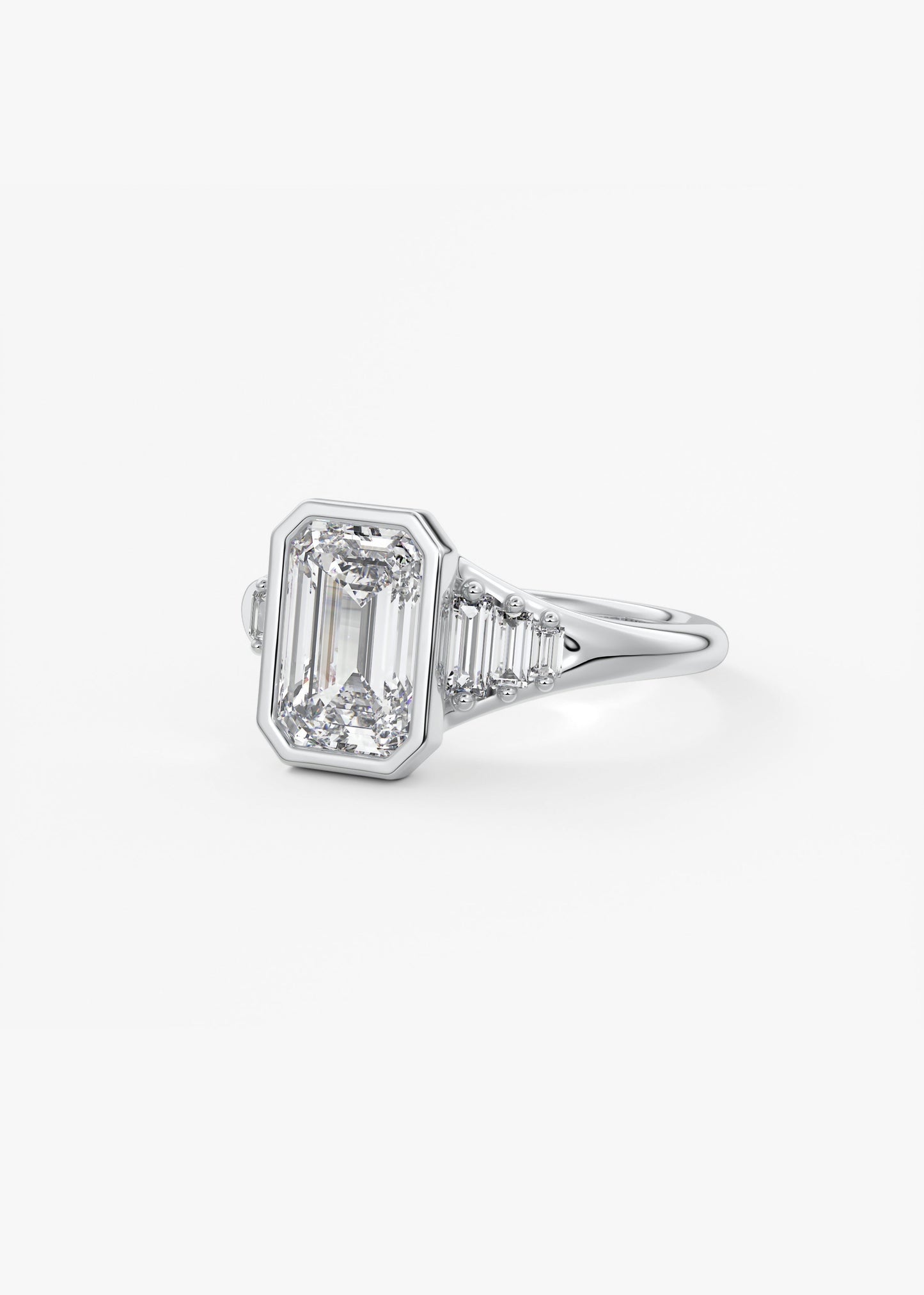 Oval Solitaire With Raised Basket Gallery Lab Grown Diamond Engagement Ring