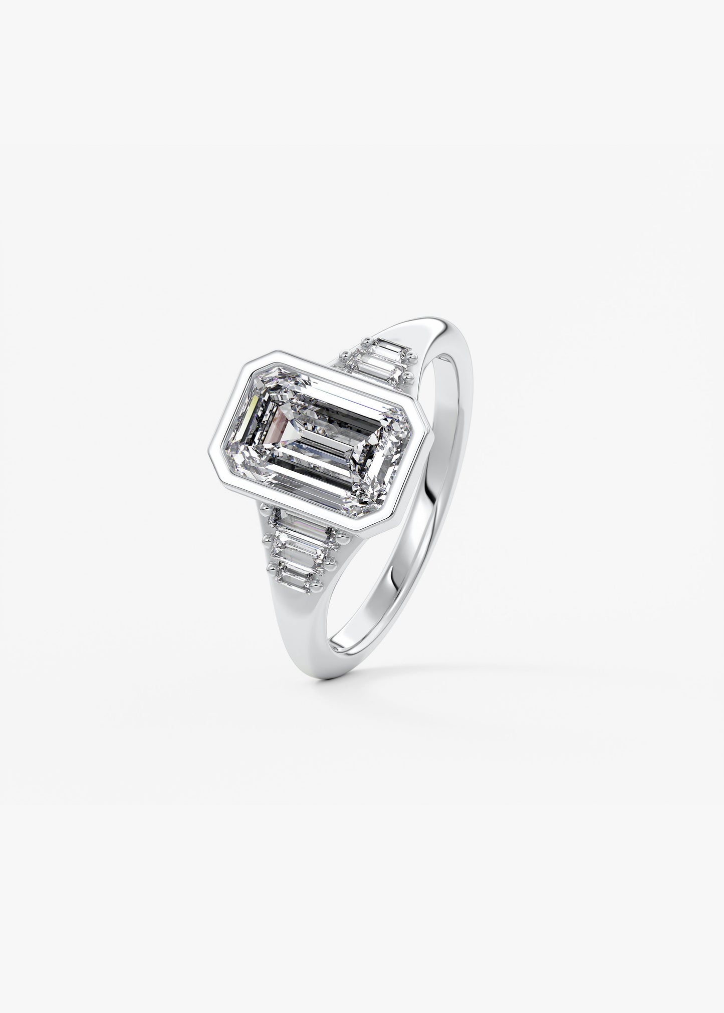 Oval Solitaire With Raised Basket Gallery Lab Grown Diamond Engagement Ring