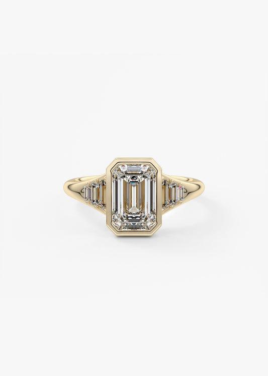 Oval Solitaire With Raised Basket Gallery Lab Grown Diamond Engagement Ring