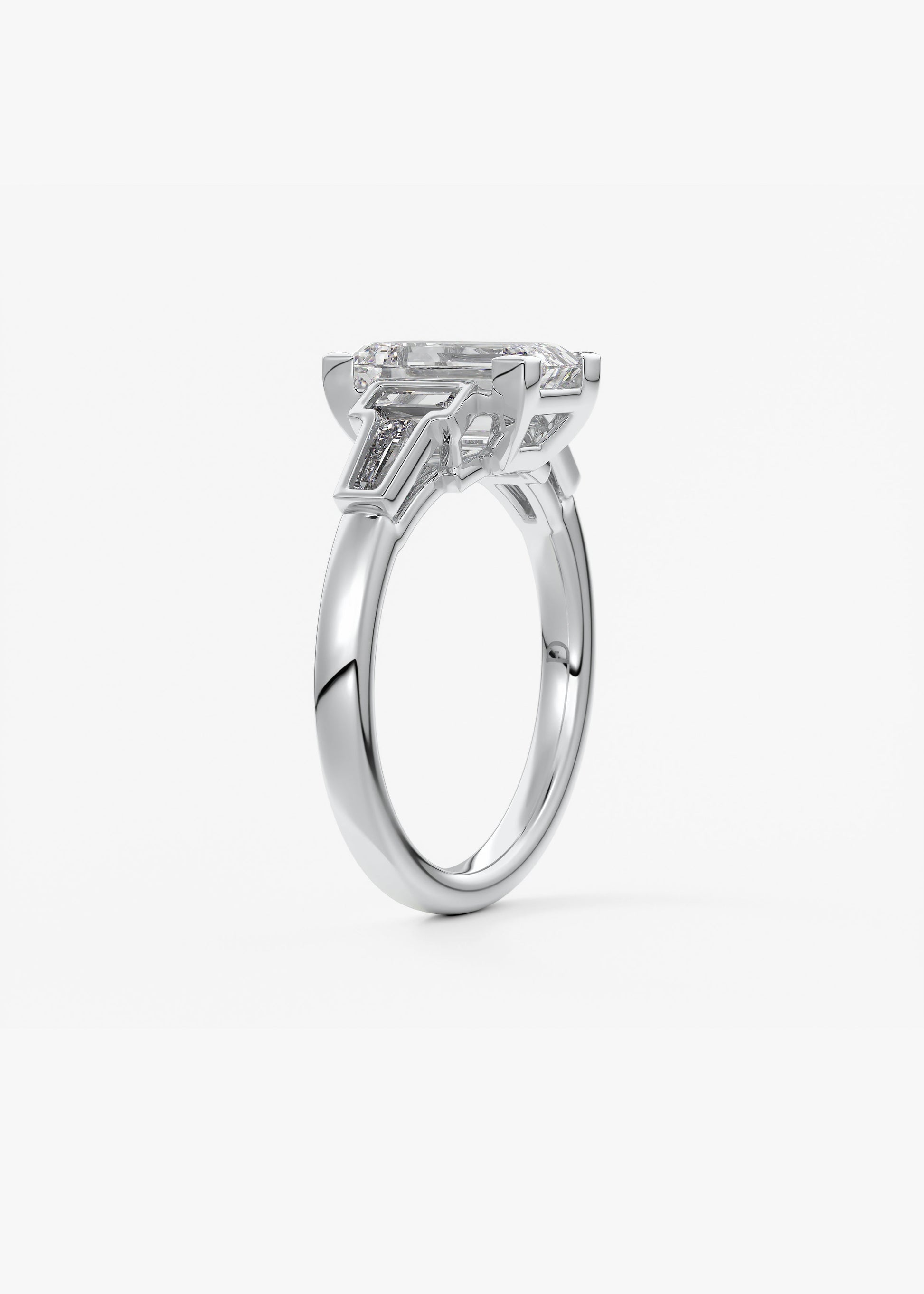 Oval Solitaire With Raised Basket Gallery Lab Grown Diamond Engagement Ring