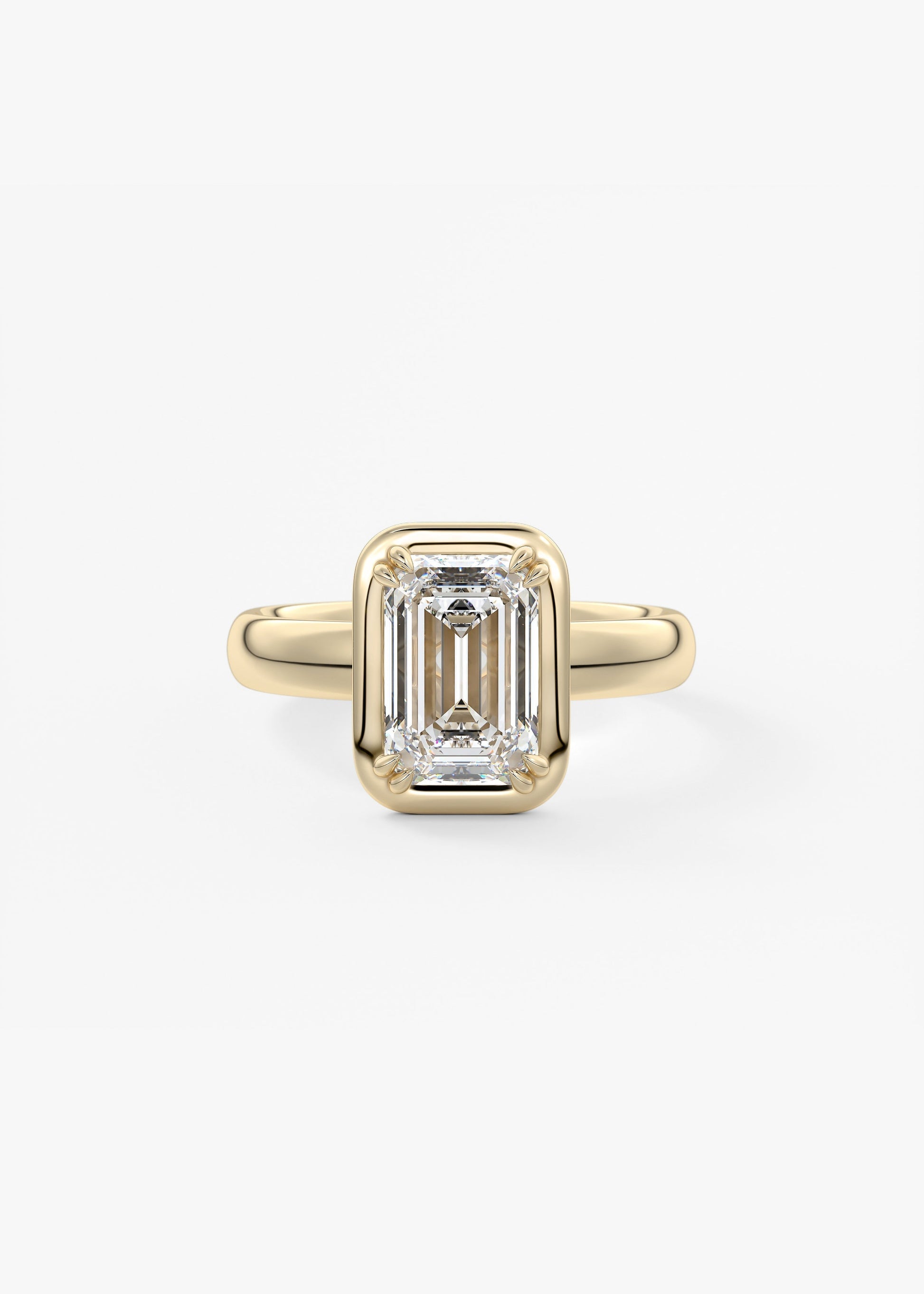 Oval Solitaire With Raised Basket Gallery Lab Grown Diamond Engagement Ring