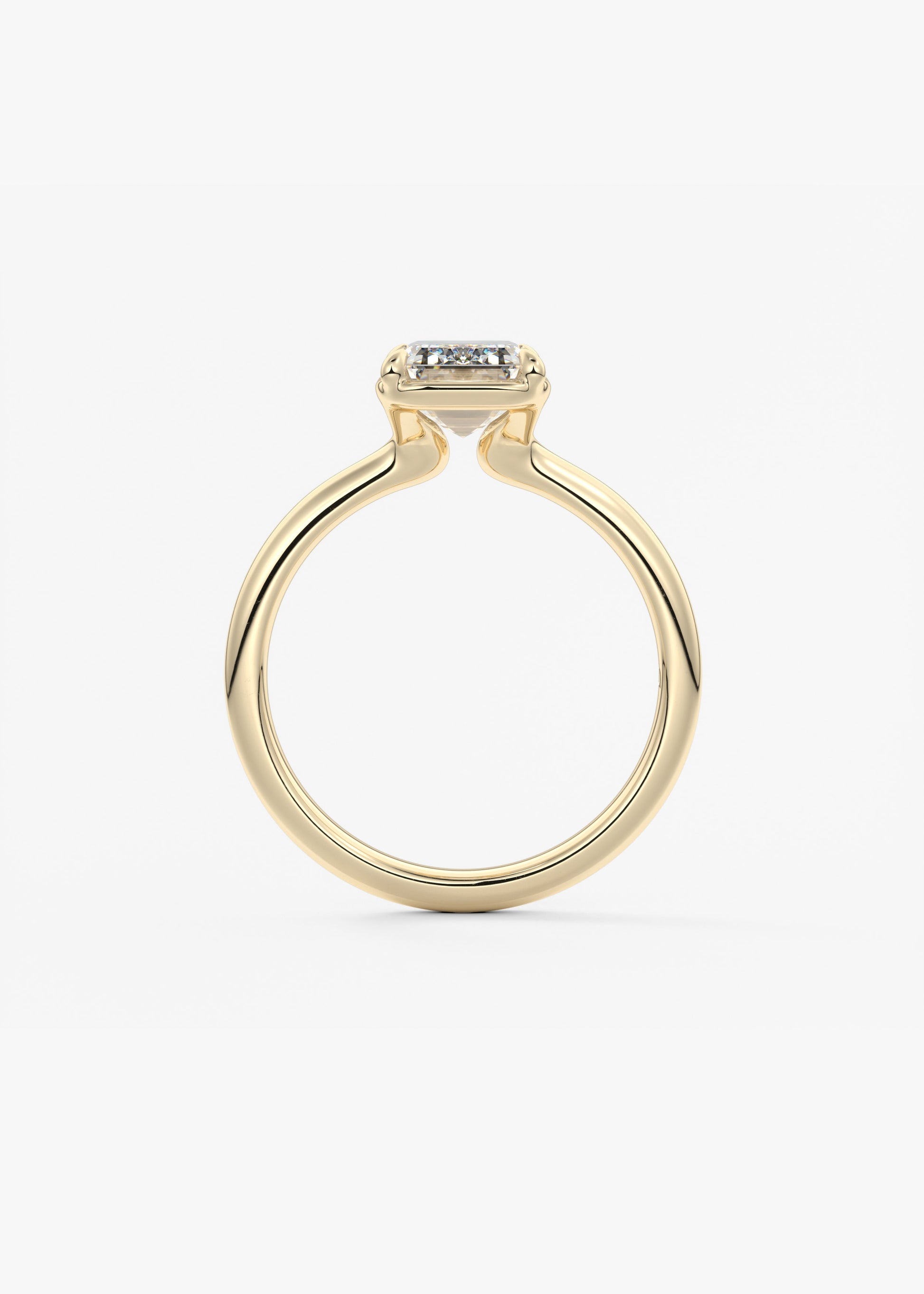 Oval Solitaire With Raised Basket Gallery Lab Grown Diamond Engagement Ring