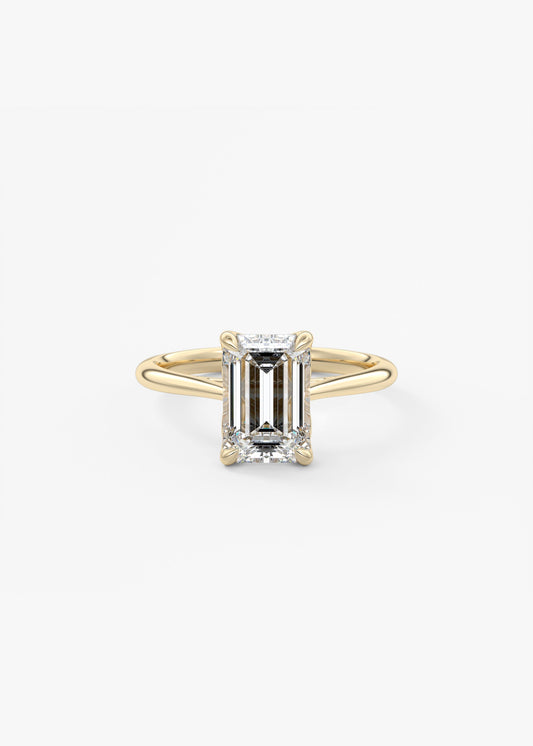 Oval Solitaire With Raised Basket Gallery Lab Grown Diamond Engagement Ring