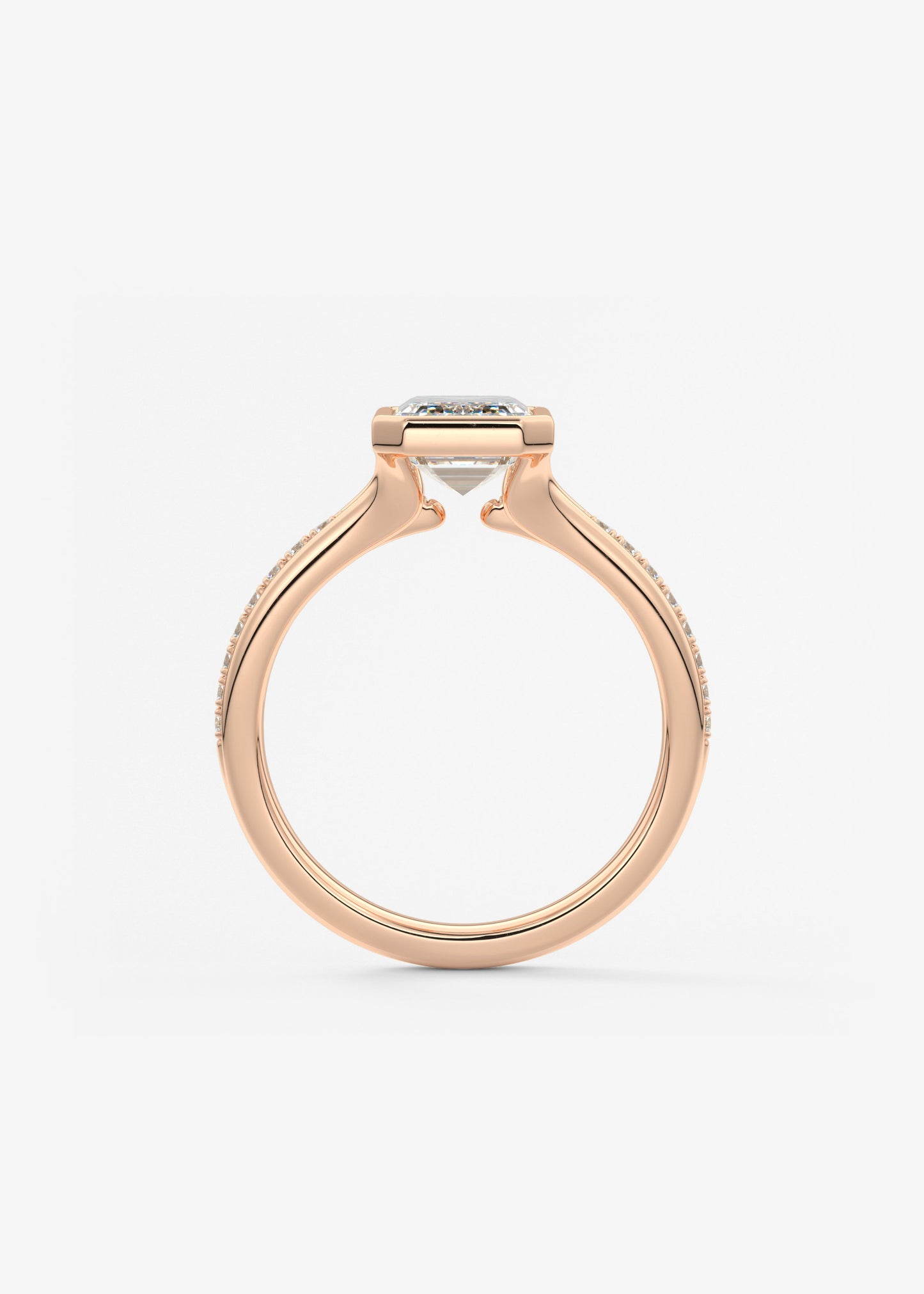 Oval Solitaire With Raised Basket Gallery Lab Grown Diamond Engagement Ring