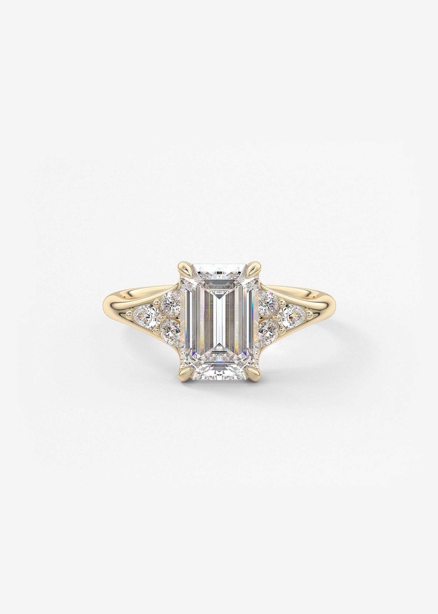 Oval Solitaire With Raised Basket Gallery Lab Grown Diamond Engagement Ring