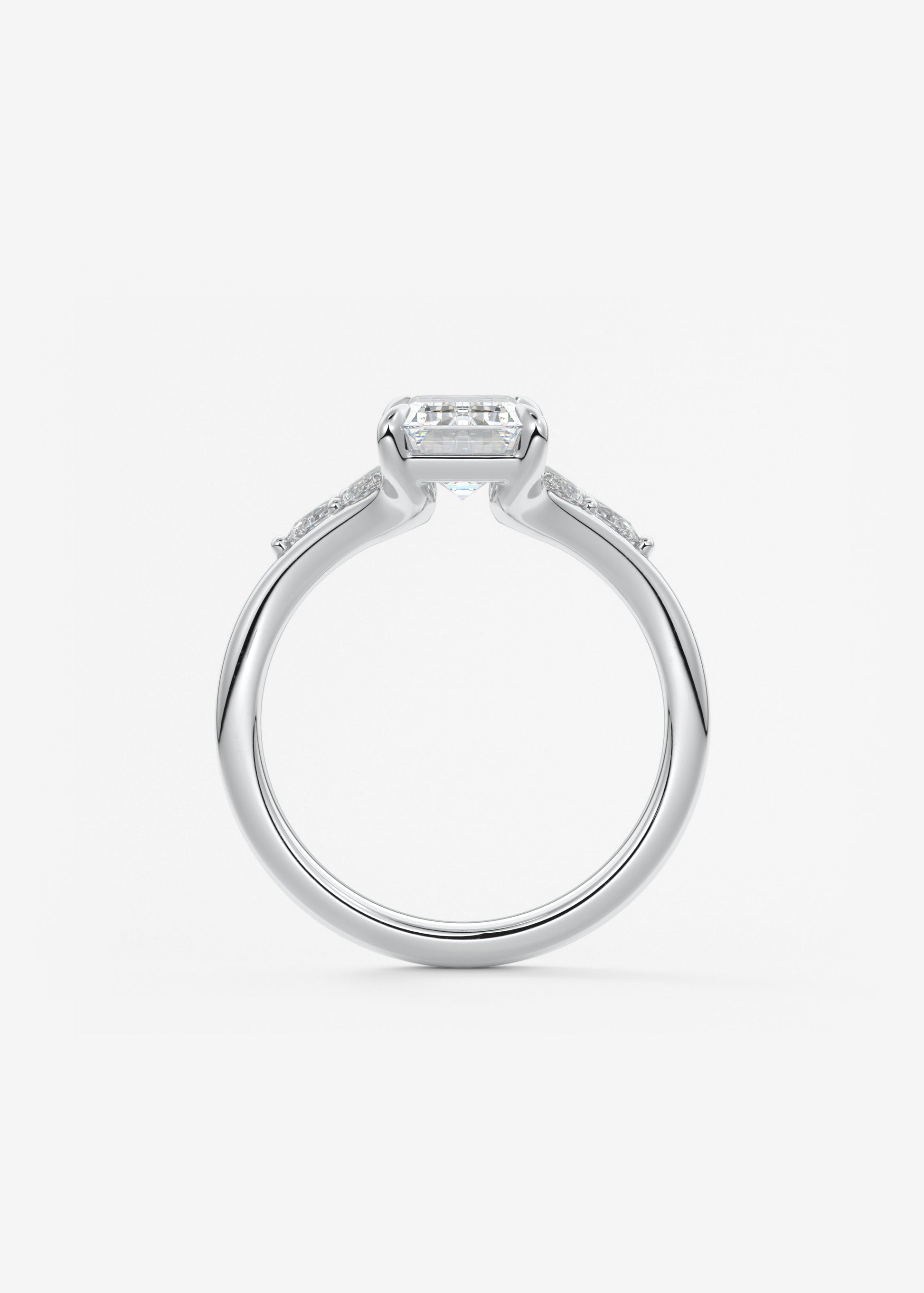 Oval Solitaire With Raised Basket Gallery Lab Grown Diamond Engagement Ring